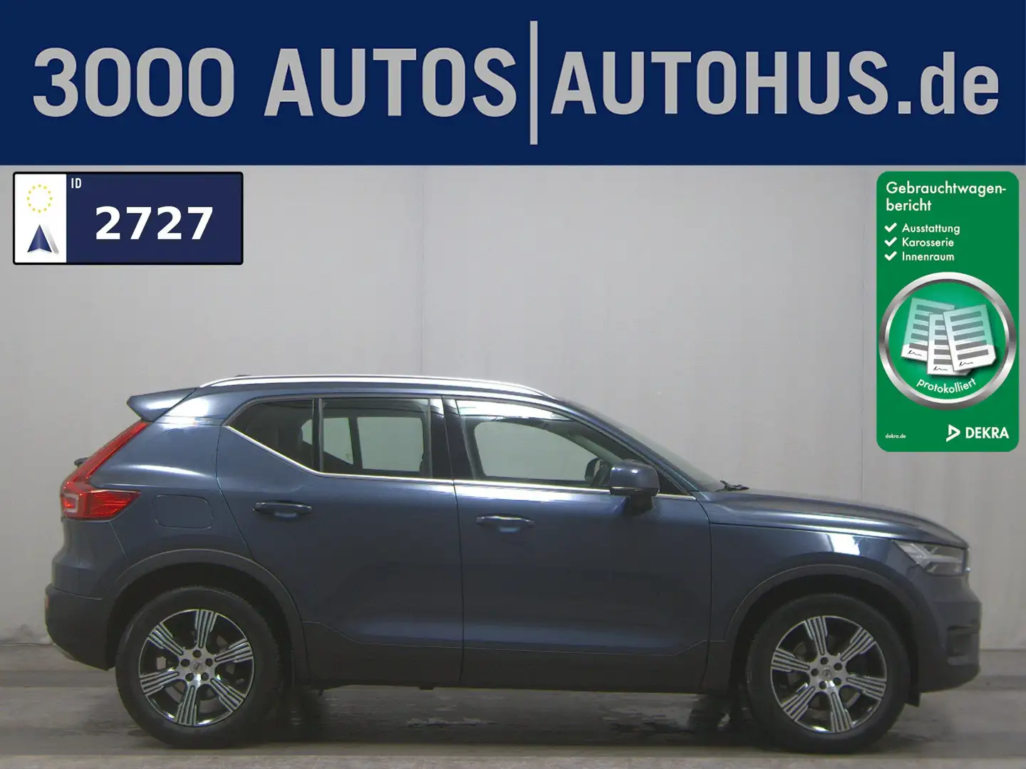 Volvo XC40 D4 AWD Inscription Navi LED Leder 360° AHK Blau - 1