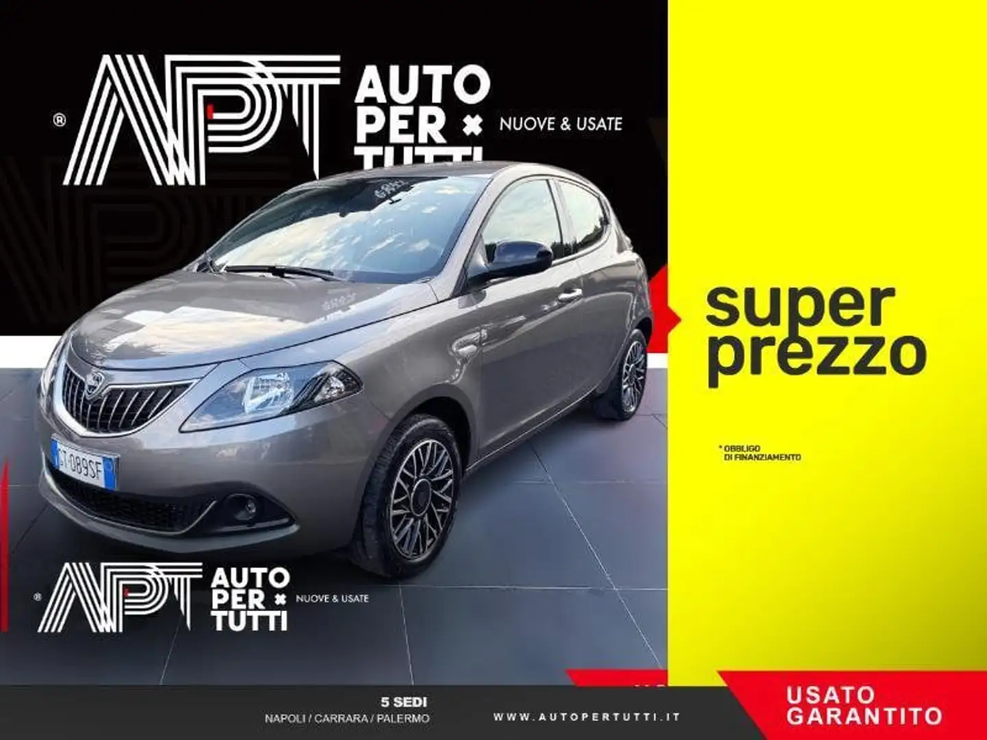 Lancia Ypsilon Ypsilon 1.0 firefly hybrid Platino s&s 70cv Grigio - 1