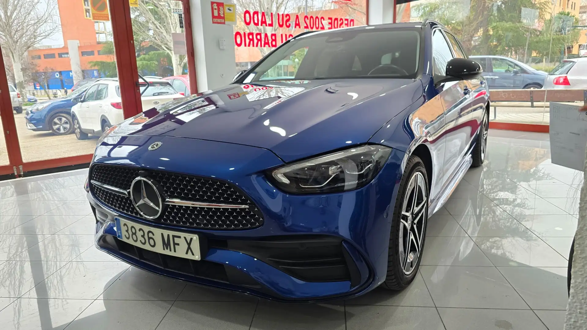 Mercedes-Benz C 300 Estate 300e 9G-Tronic Blauw - 1