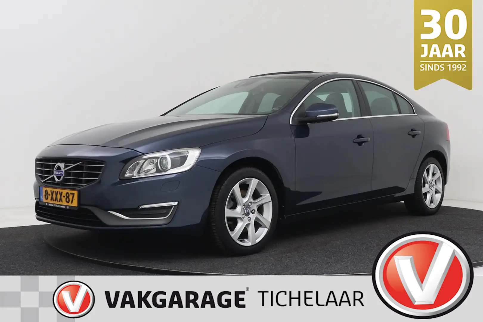 Volvo S60 1.6 T3 Summum | Trekhaak | 89.000 KM!! | Panoramad Blauw - 1