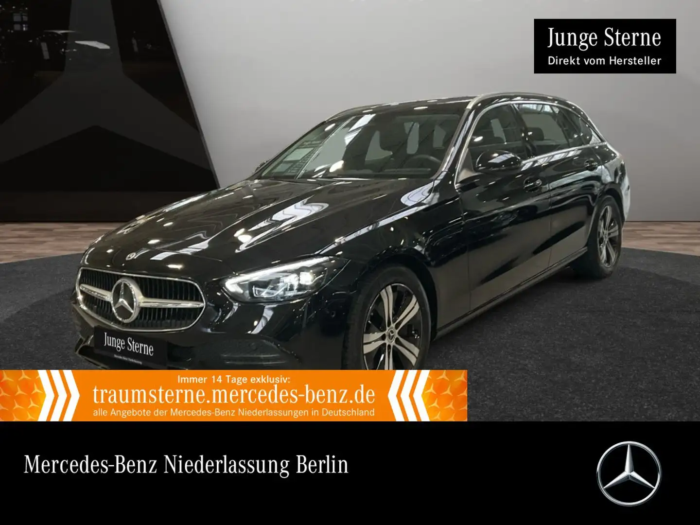 Mercedes-Benz C 200 T AVANTG+AHK+LED+KAMERA+TOTW+KEYLESS+9G Schwarz - 1