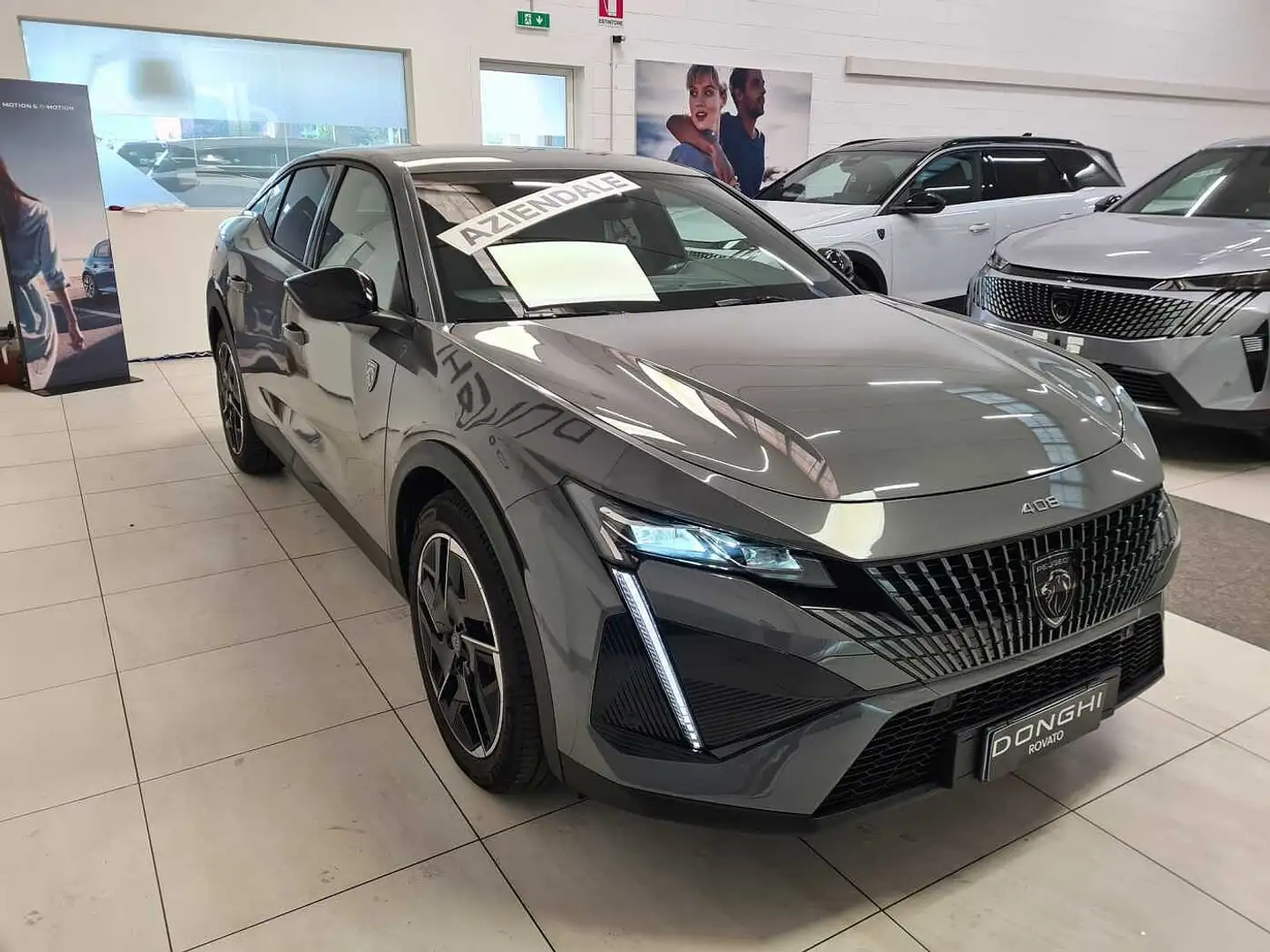 Peugeot 408 GT Hybrid 48v 145cv e-DCS6 AZIENDALE! Gris - 2