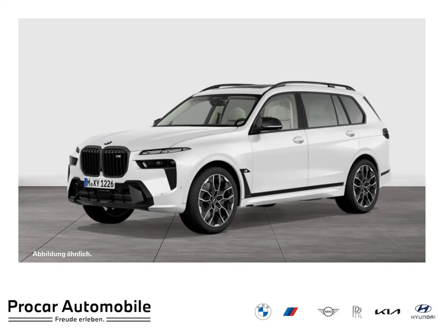 BMW X7 M 60i MSport HUD PANO ACC AHK RFK LED 22" Weiß - 1