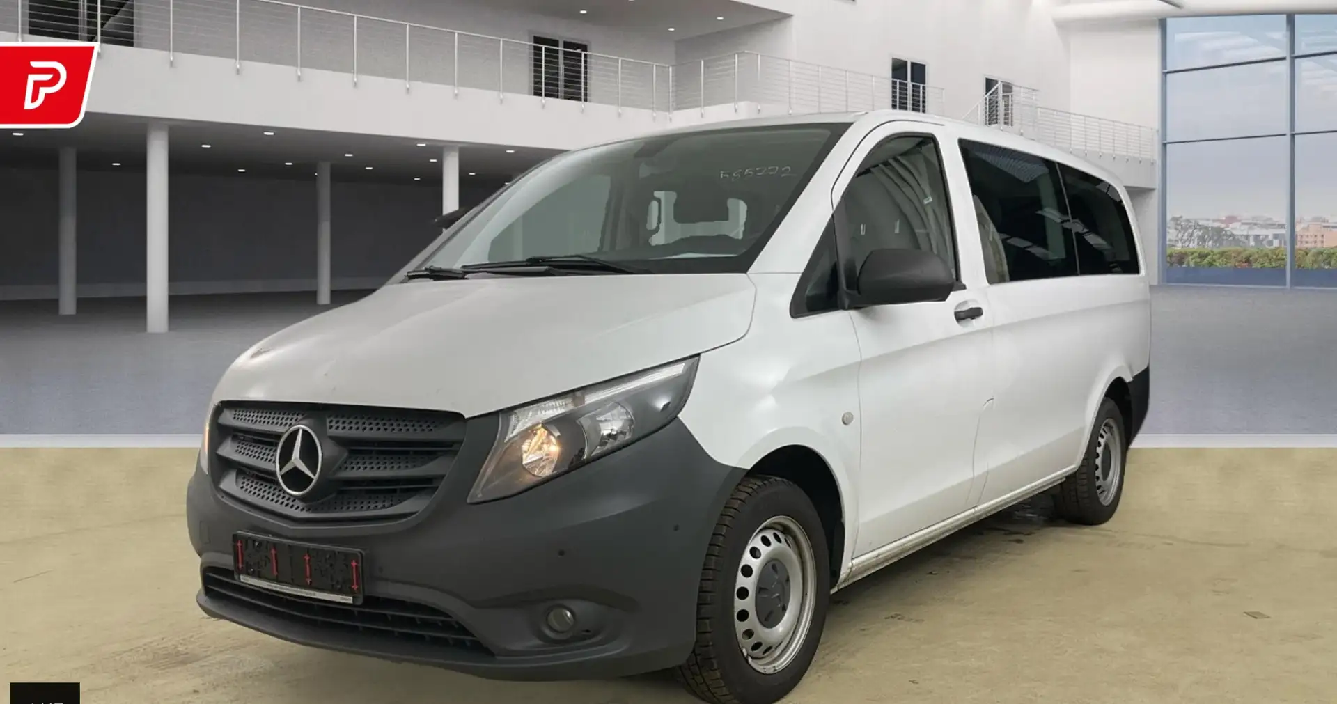 Mercedes-Benz Vito Tourer Pro lang KLIMA/SHZG/NAVI/PDC/TEMP/5SITZER Blanc - 2