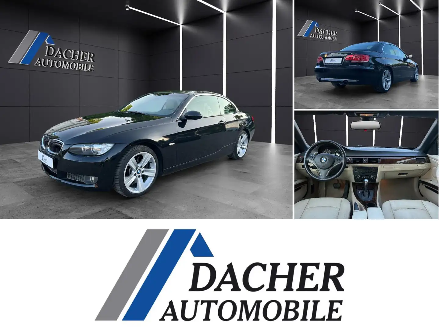 BMW 335 i Cabrio Automatik, N54 Bi-Turbo, 1. Hand. Schwarz - 1