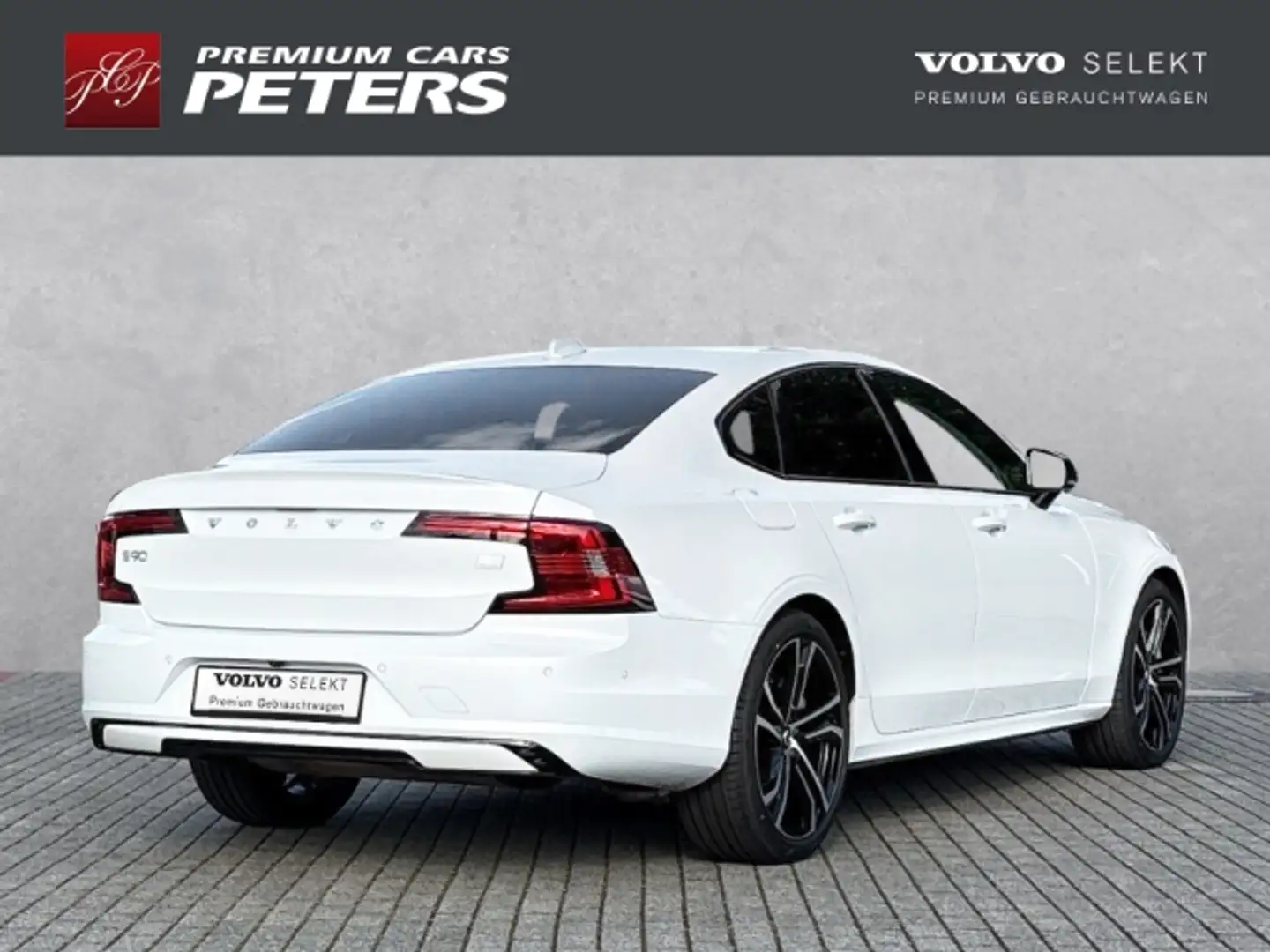 Volvo S90 Plus Dark T8 20''LM Luftf. Pano 360kam Harman DAB Bílá - 2
