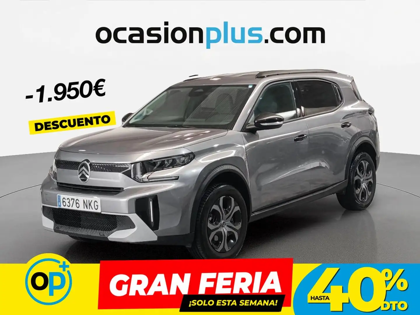 Citroen C3 Aircross Hybrid Plus e-DCS6 136 Gris - 1