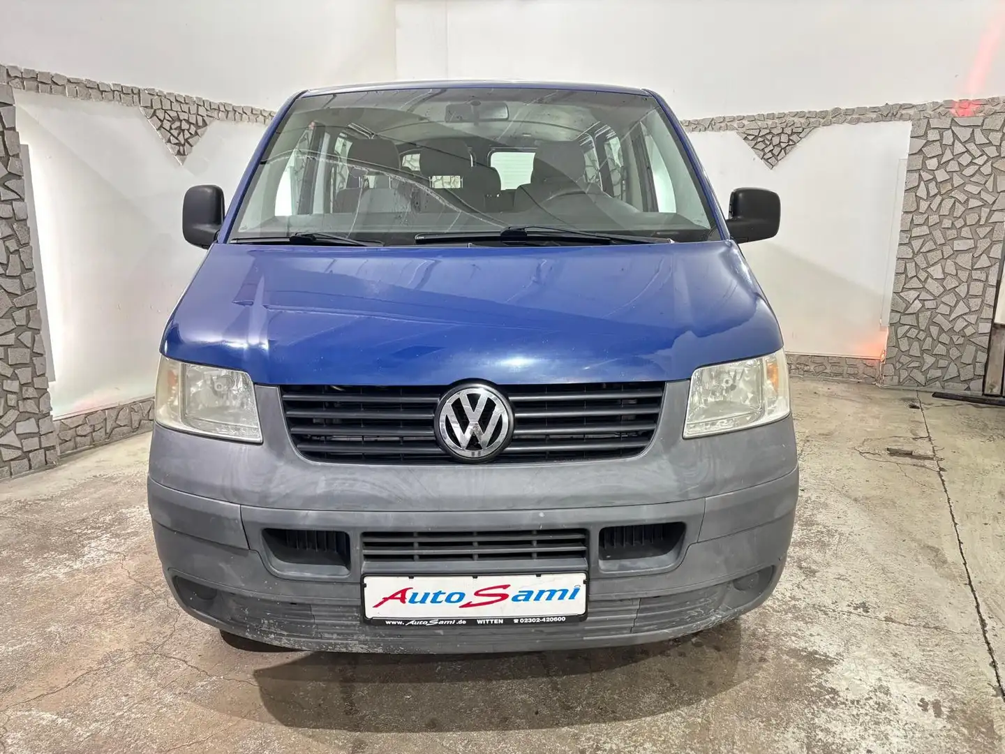 Volkswagen T5 Transporter T5 1,9 TDI Kombi City KLIMA 9 SITZE 01/28 TÜV Blau - 2