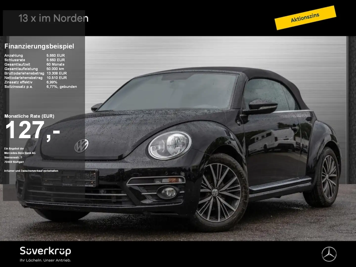 Volkswagen Beetle Cabrio 1.2 TSI Sound SHZ PDC Negru - 1