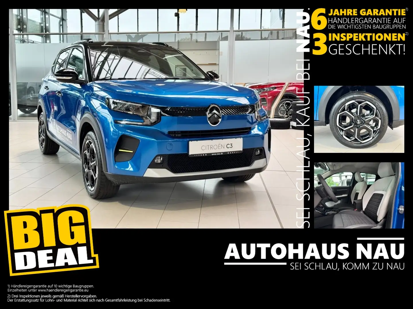 Citroen C3 Hybrid 110 ë-DCS6 Max Automatik! Blau - 1