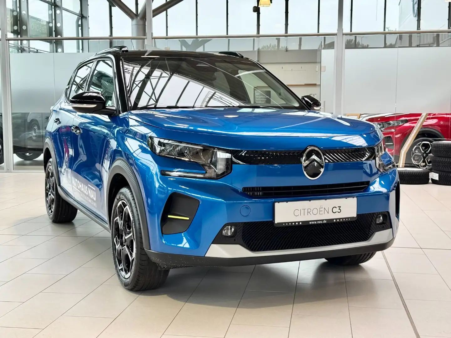 Citroen C3 Hybrid 110 ë-DCS6 Max Automatik! Blau - 2