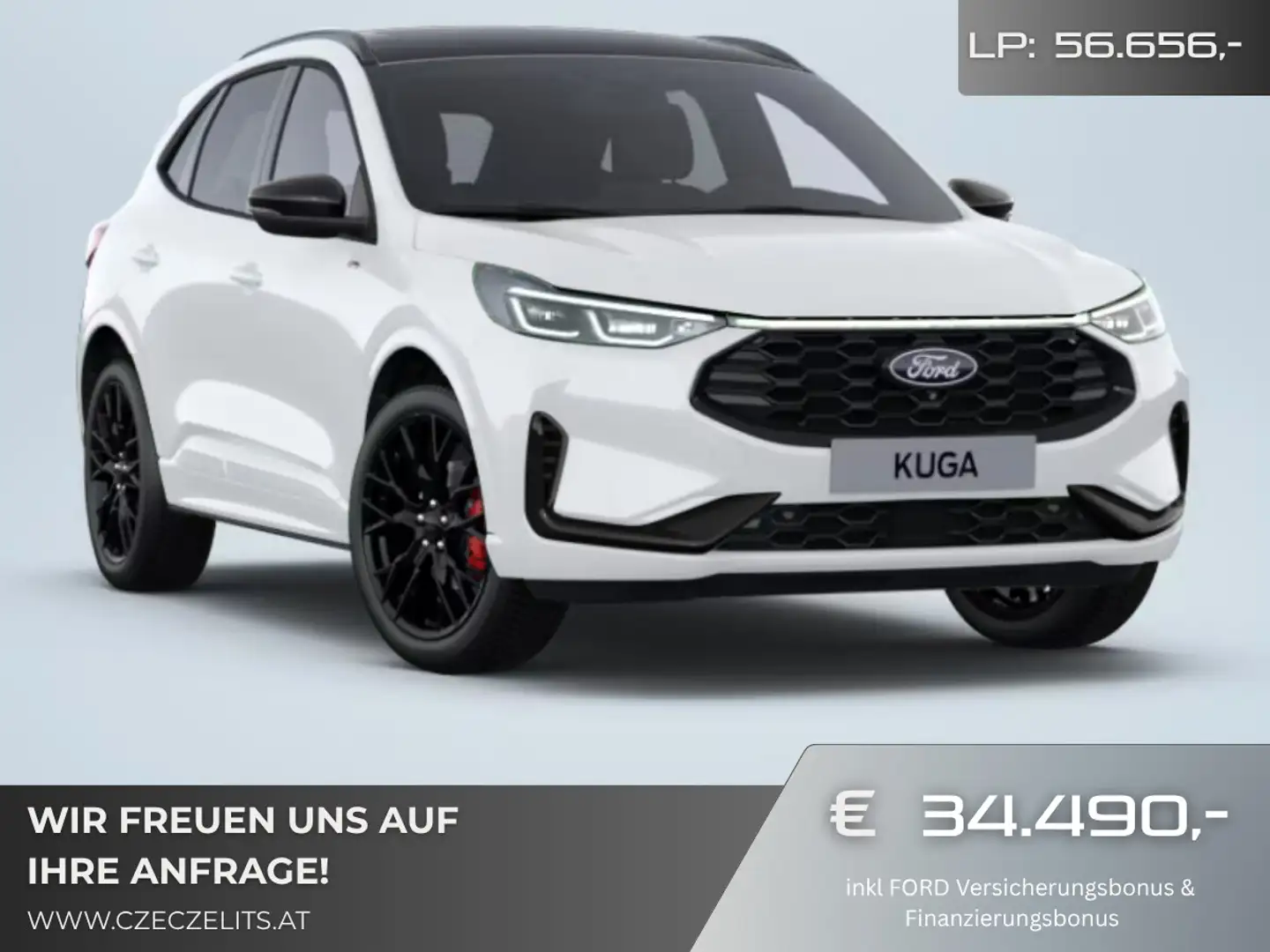 Ford Kuga 2,5 Duratec FHEV ST-Line X Allrad Aut. ON 43607 FB Weiß - 1