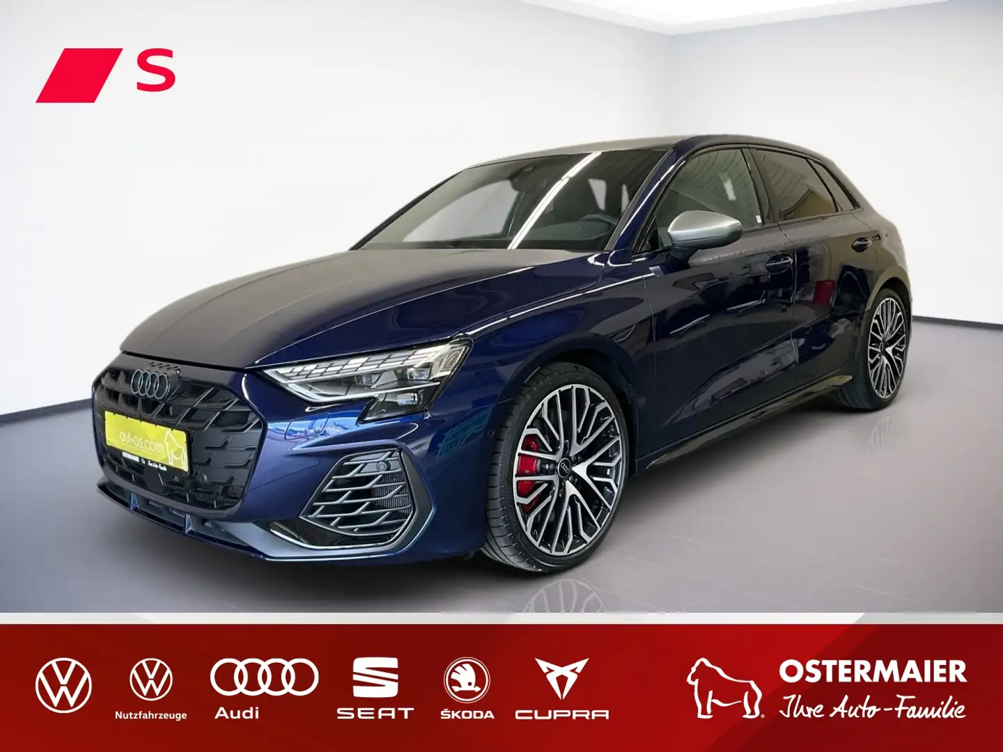 Audi S3 Sportback QUATTRO 2.0TFSI 333PS.MATRIX.NAVI.PANO.B Blau - 1