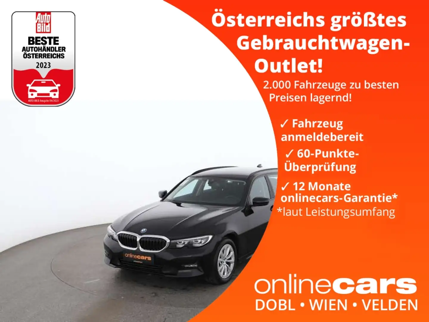 BMW 318 d Touring Advantage Aut LED AHK DIGITAL-TACHO Schwarz - 1