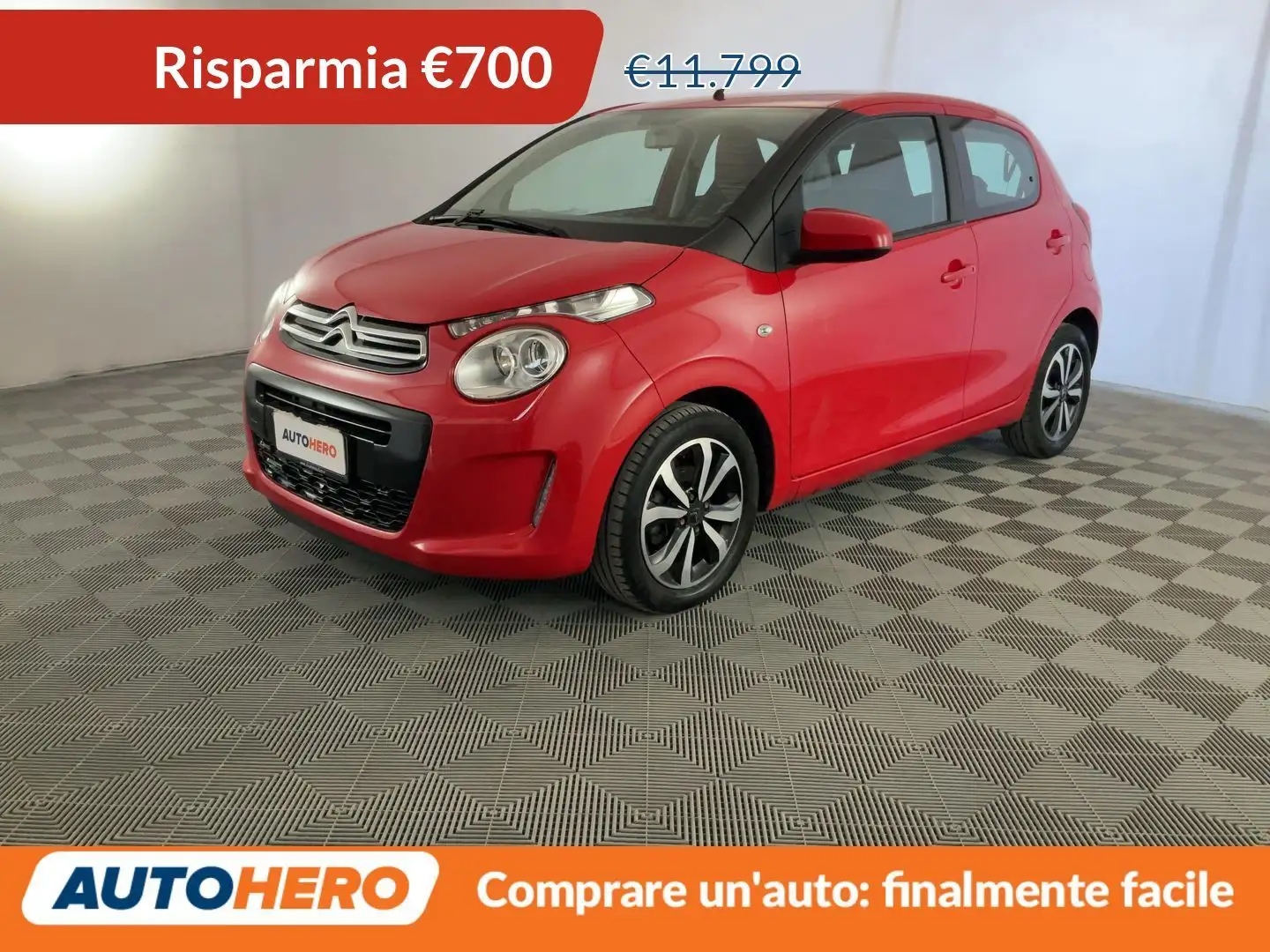 Citroen C1 1.0 VTi Shine 72 CV Rouge - 1