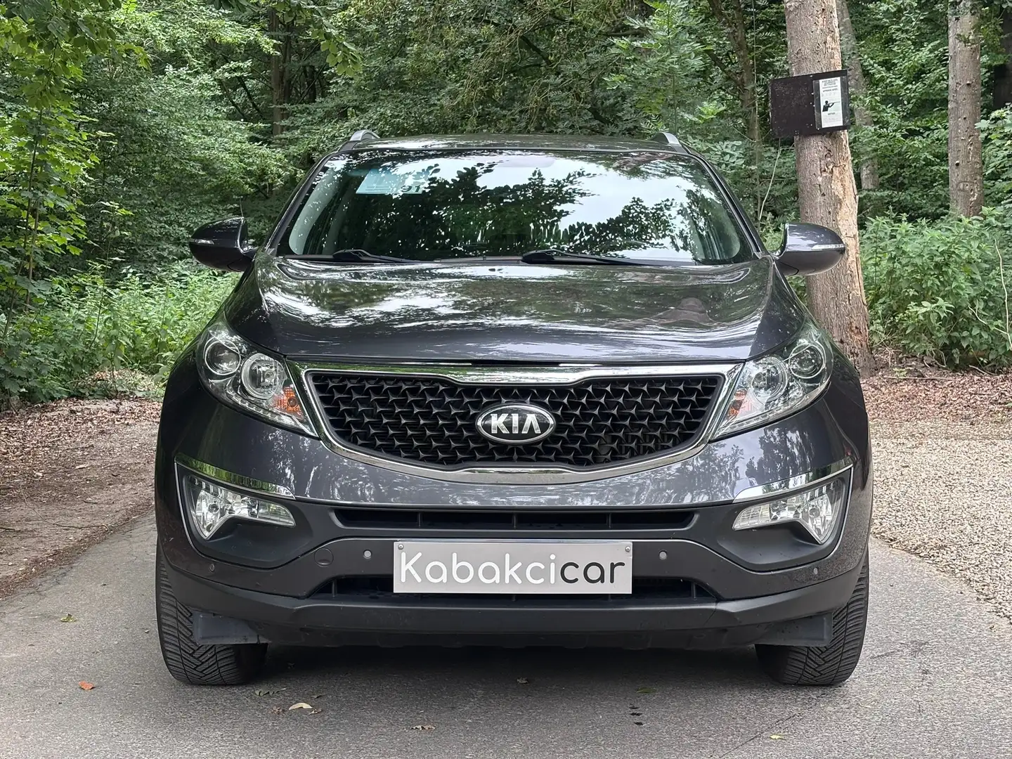 Kia Sportage 1.7d 115cv/ATTELAGE/CUIR/GPS/A.C/CAM.REC/CAPTEURS Gris - 2