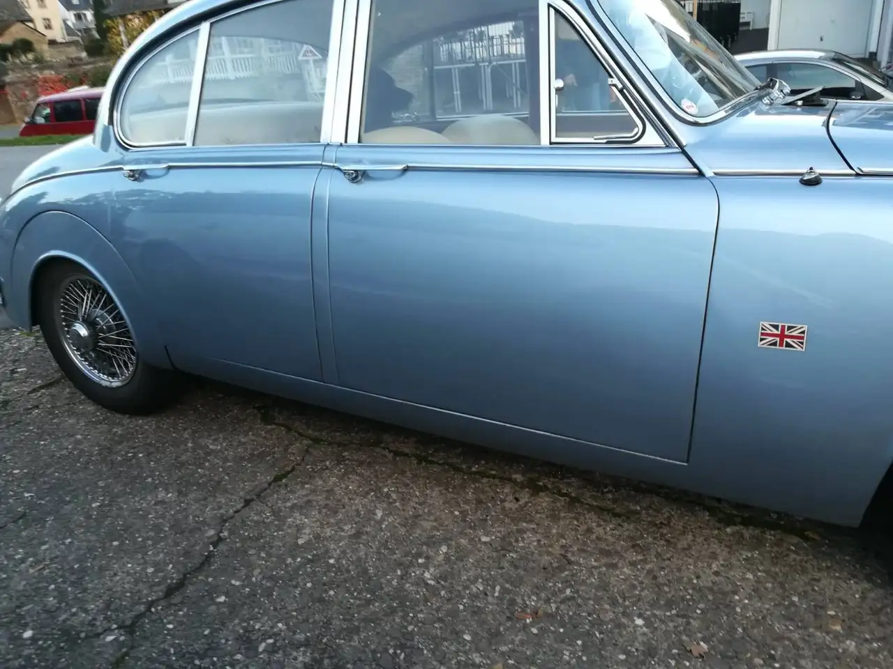 Jaguar MK II Deutsch Linkslenker H-Kennzeichen overdrive 4. Hand (in 64 Jahren), foto 5