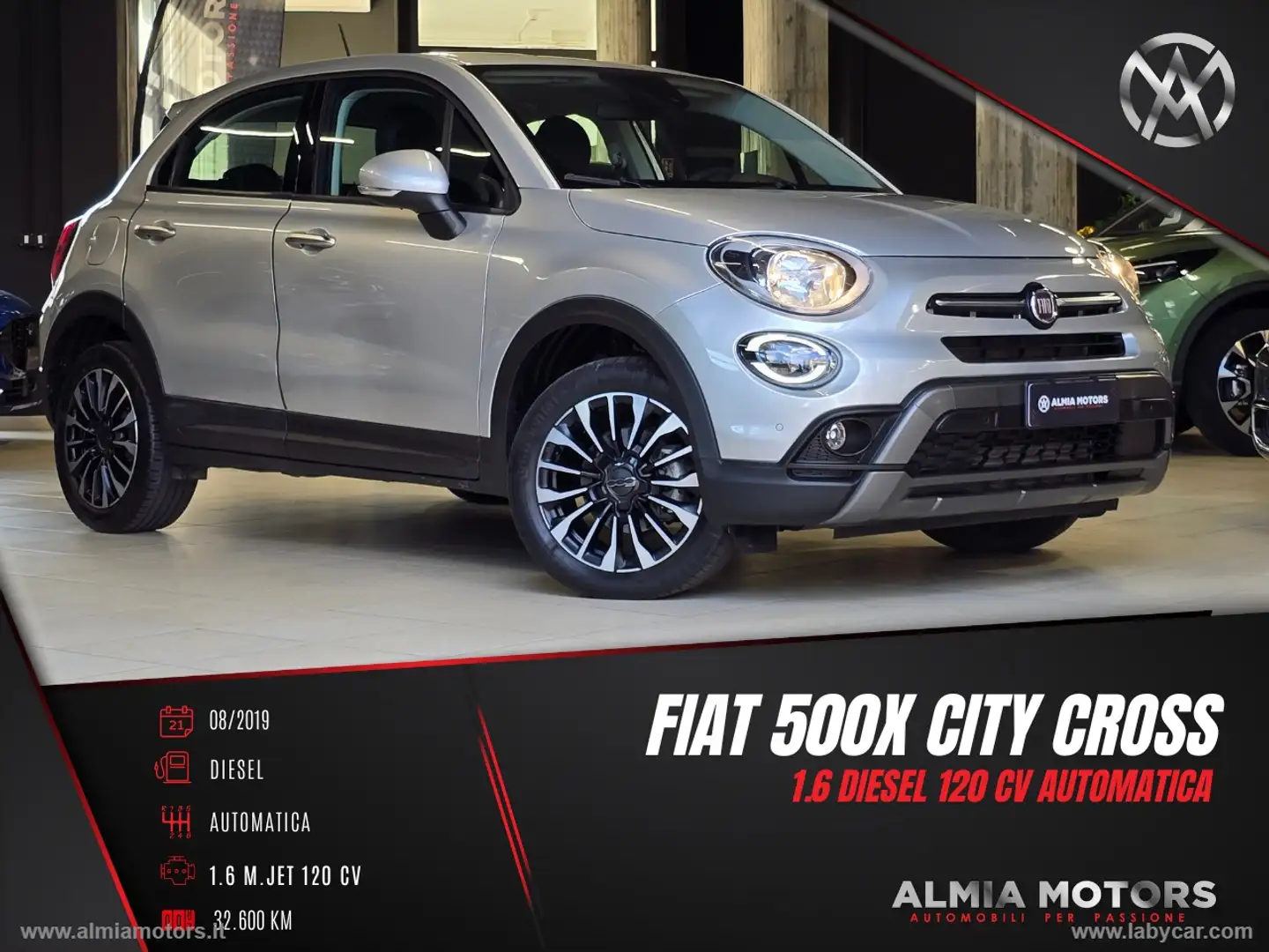 Fiat 500X 1.6 M.Jet 120 CV DCT City Cross Gris - 1