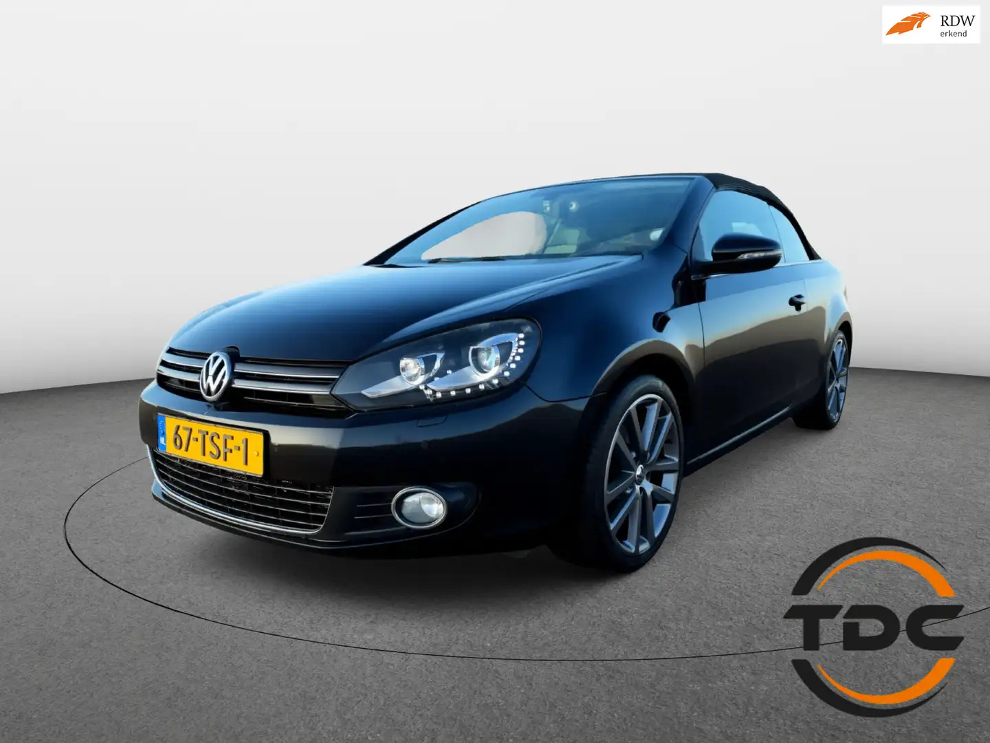 Volkswagen Golf Cabriolet 1.4 TSI Automaat Leder CLIMA PDC Apple CarPlay LMV Noir - 1