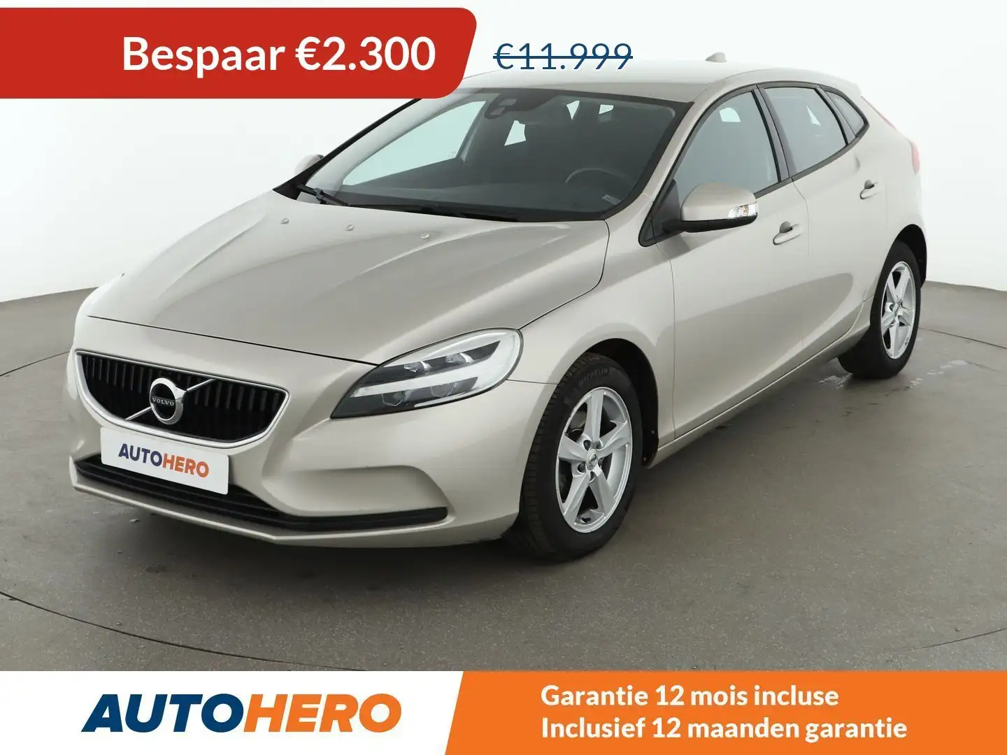 Volvo V40 2.0 D2 Kinetic Grijs - 1