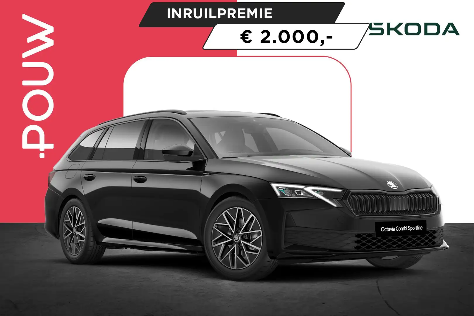 Skoda Octavia Combi 1.5 TSI 150pk MHEV Sportline Tour | Navigati Zwart - 1