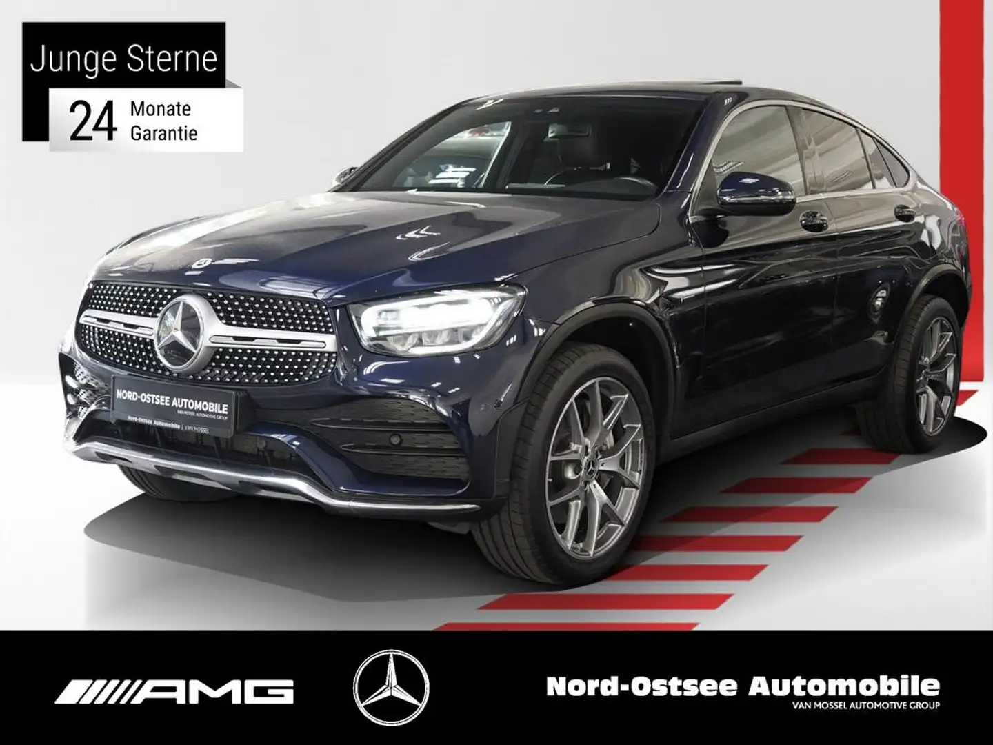 Mercedes-Benz GLC 300 de AMG COUPÉ  SD BURMESTER AHK LED KAMERA Bleu - 1