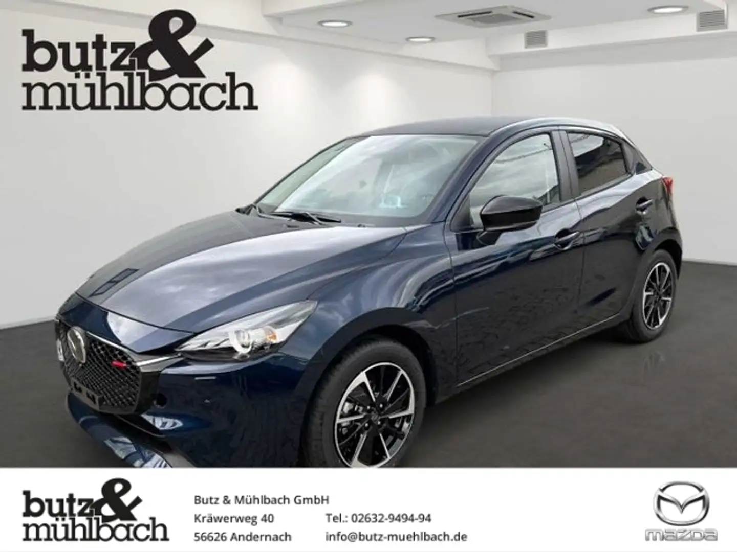 Mazda 2 e-SKYACTIV G 115 M HYBRID Homura Sportpaket Leder Albastru - 1