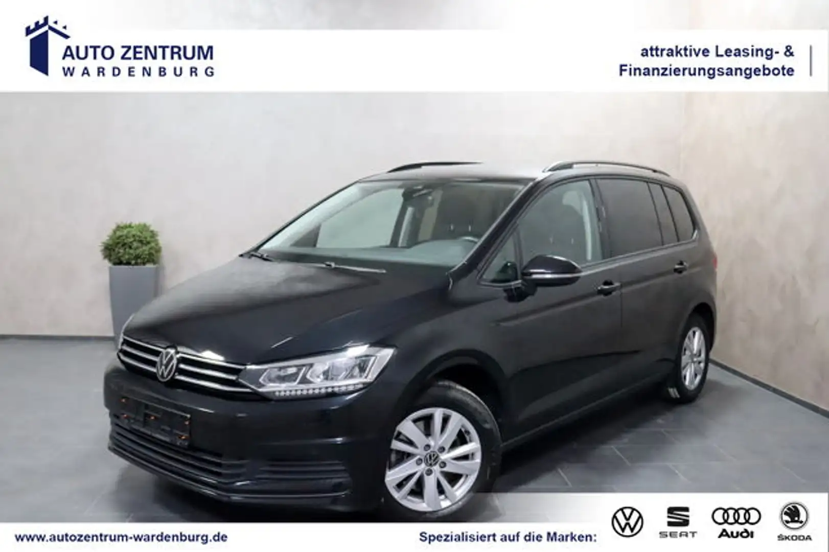Volkswagen Touran DSG 7-Sitzer CL AHK CAM VIRTUAL LED ACC Nero - 1