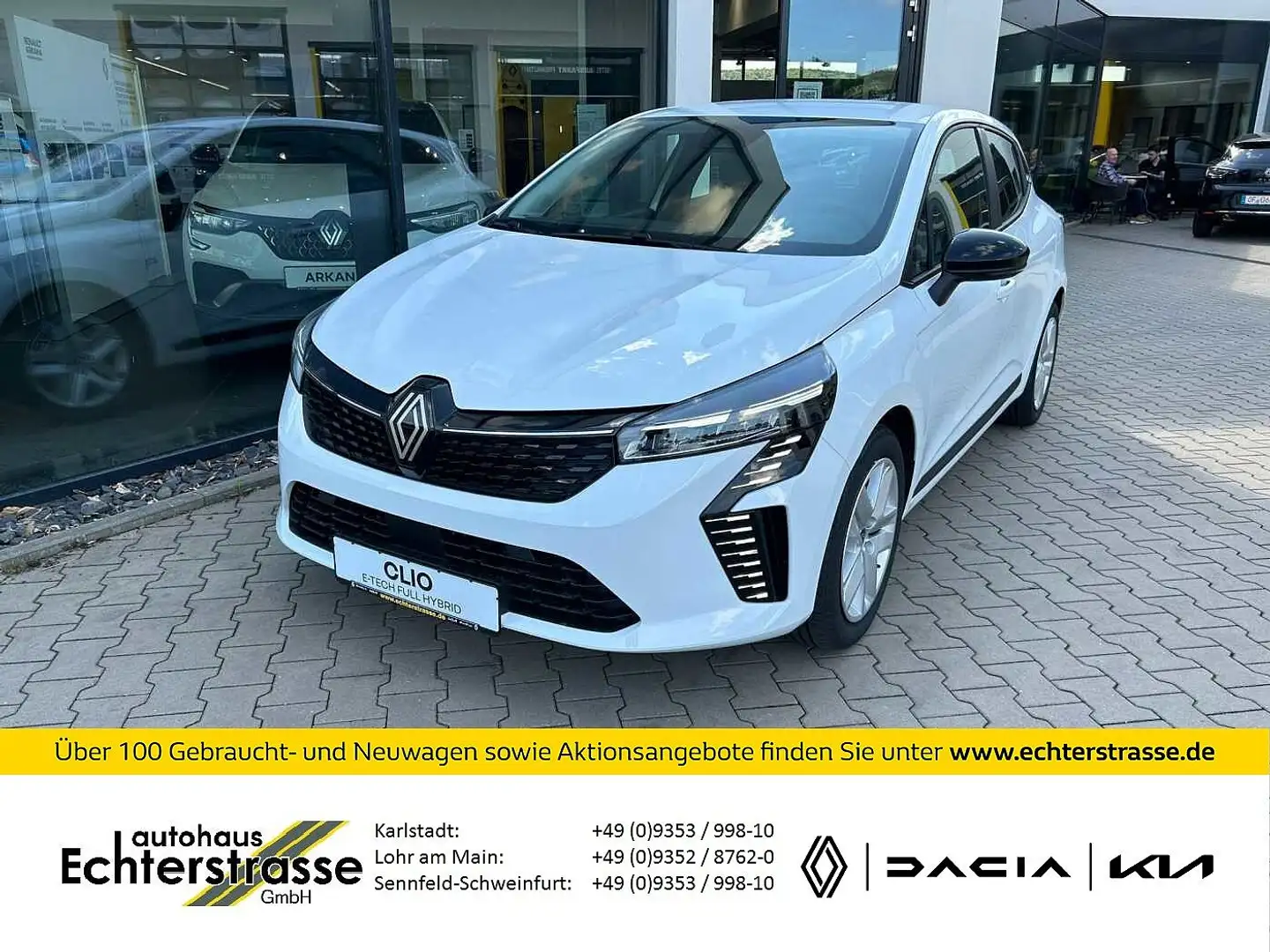 Renault Clio Evolution E-Tech Full-Hybrid 145 +SHZ+RFK Blanc - 1