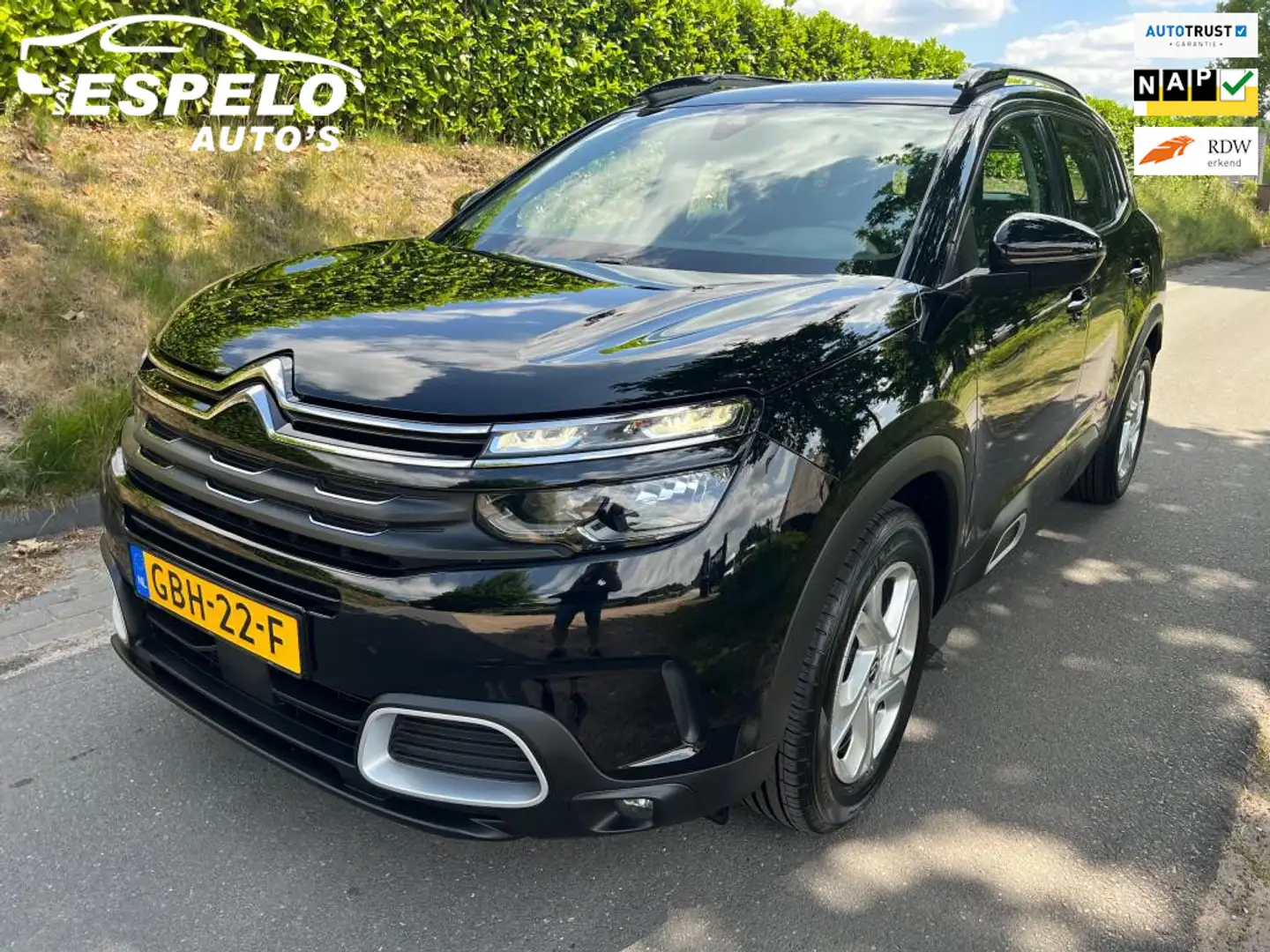 Citroen C5 Aircross 1.2 PureTech Feel met oa: Compl. historie, Trekhaa Zwart - 1