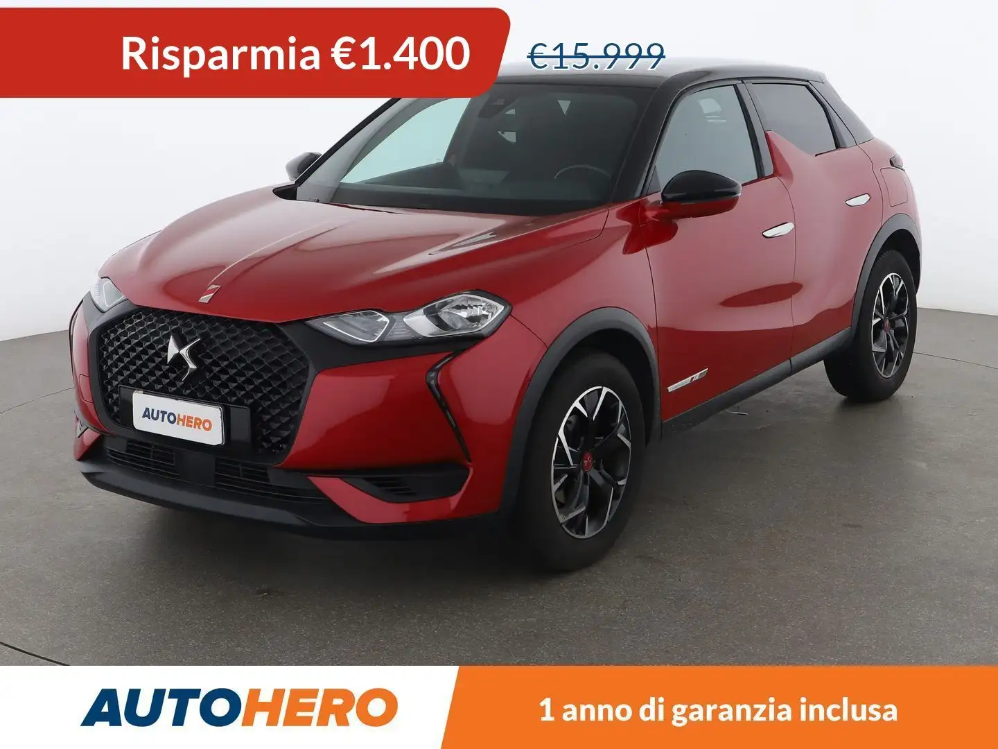 DS Automobiles DS 3 Crossback 1.2 PureTech Performance Line 100 CV Rosso - 1