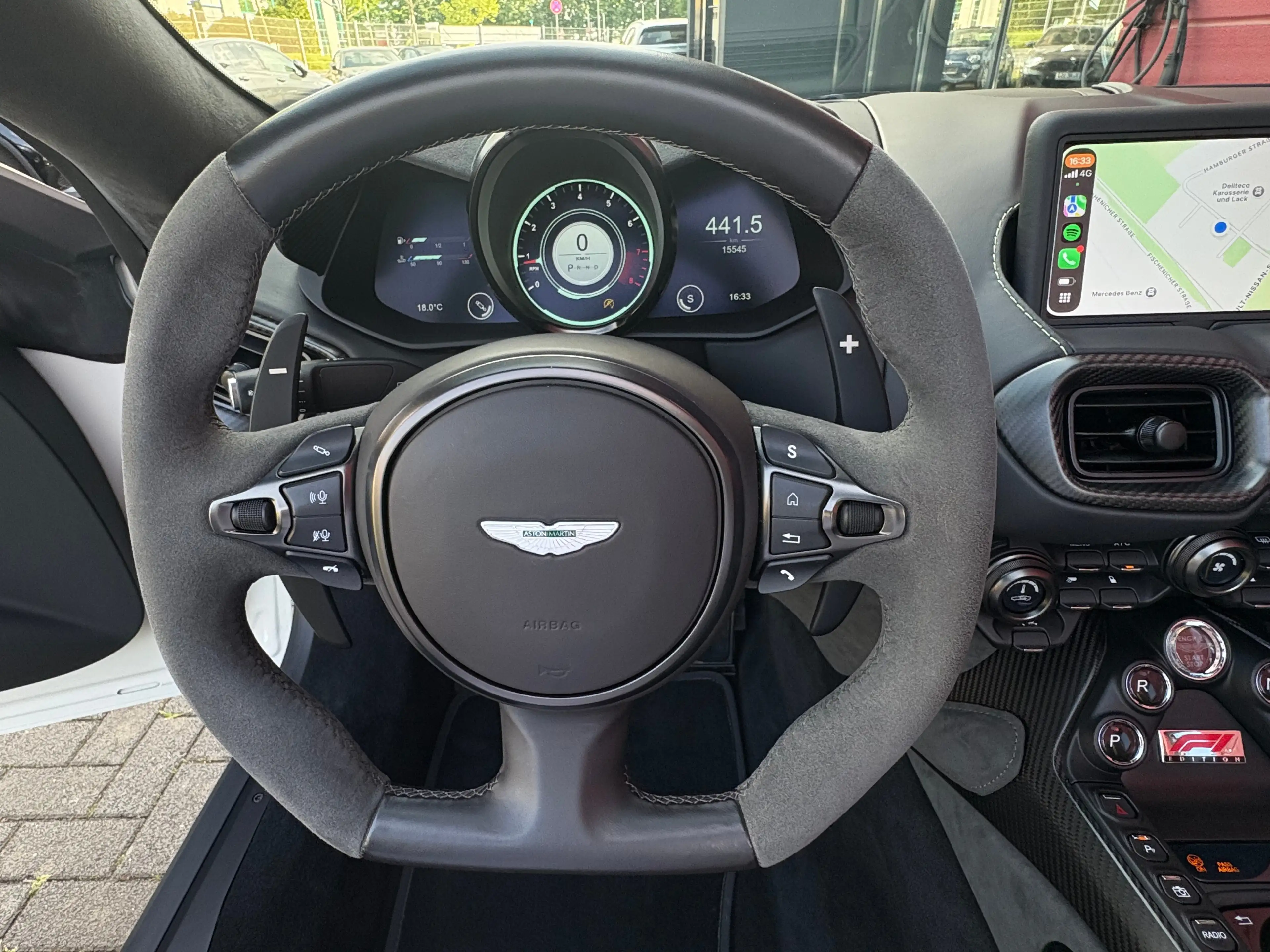 Aston Martin Vantage 4.0 V8 ROADSTER SONDERMODELL F1 EDITION 1HAND TOP* — photo 12