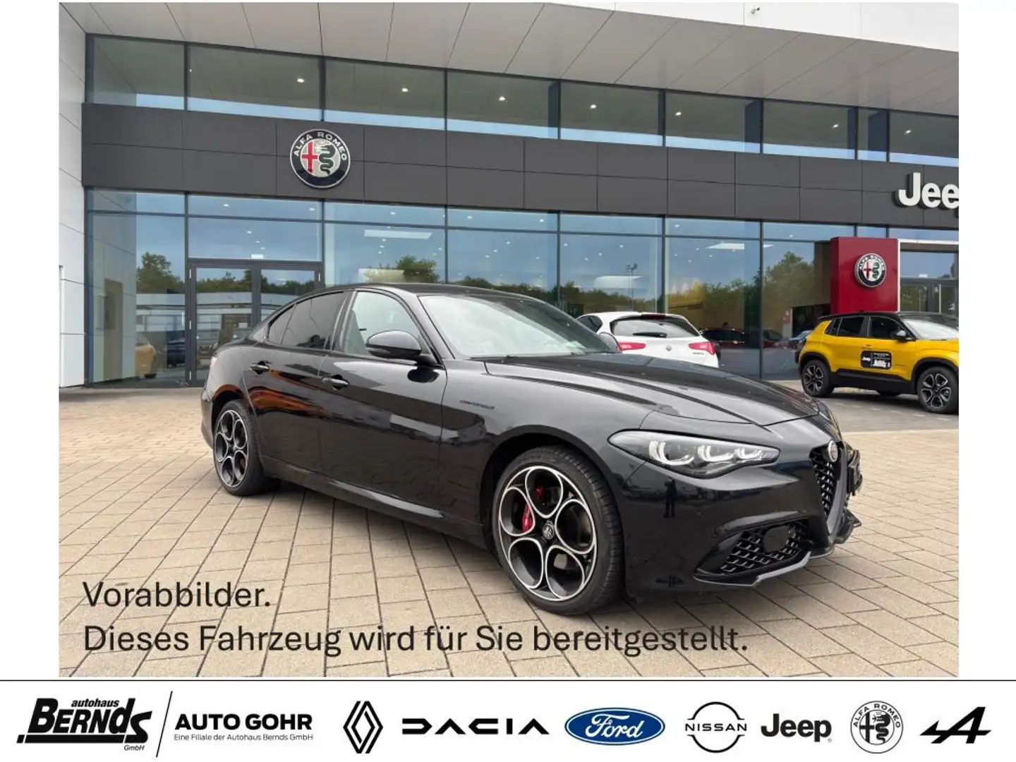 Alfa Romeo Giulia 2.0 Turbo 16V AT8-Q4 Competizione AUTOMATIK NAVI. Schwarz - 1