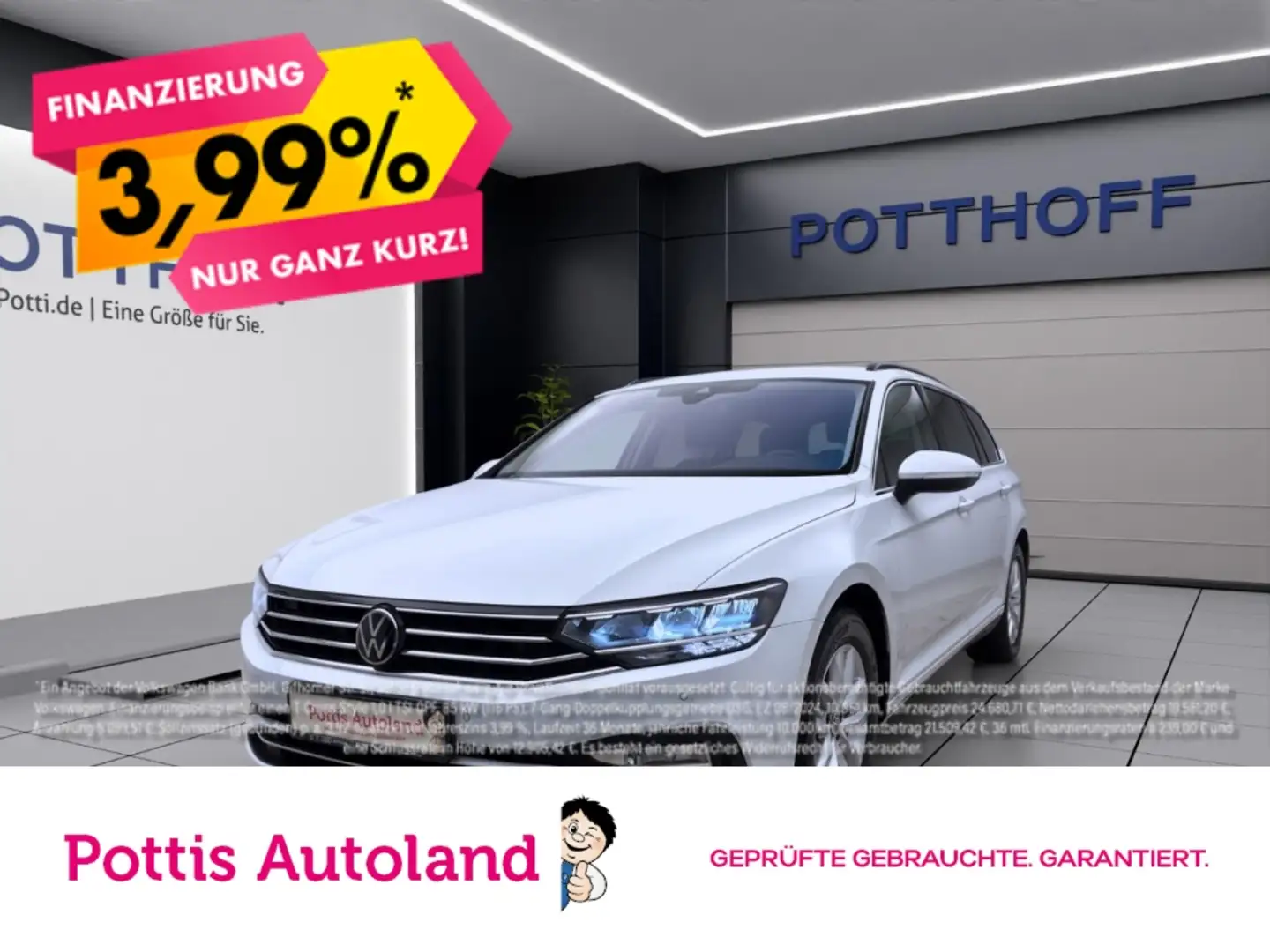 Volkswagen Passat Variant 2.0 TDI DSG BUSINESS NAVI KAMERA ACC SITZHZG Weiß - 1