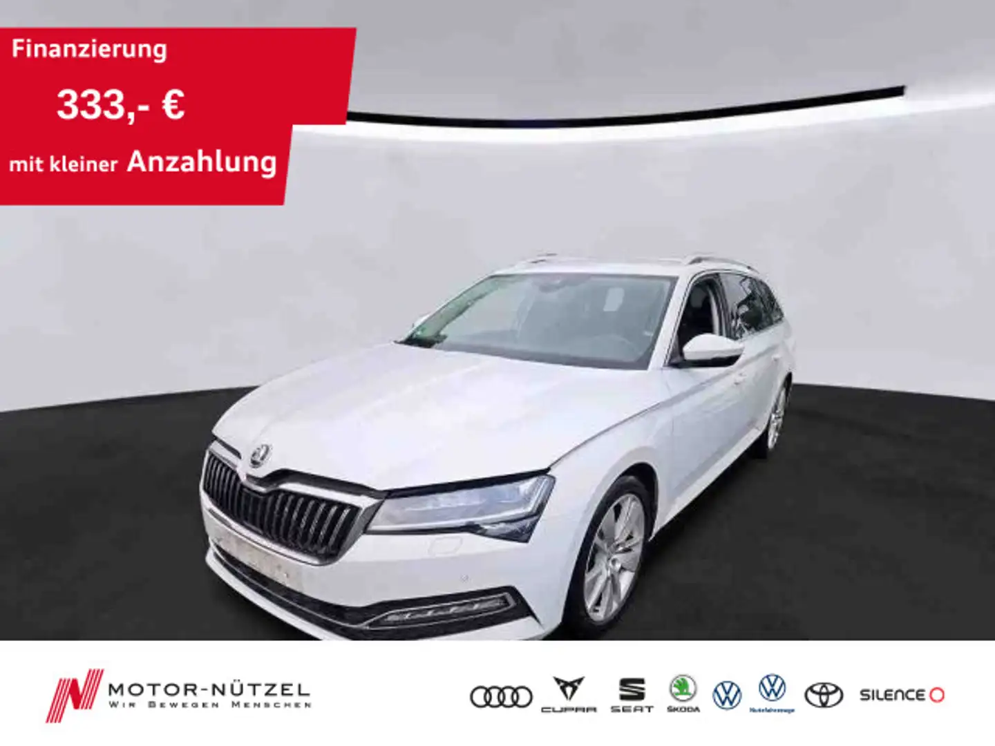 Skoda Superb Combi 2.0TDI STYLE MATRIX+NAV+ACC+SHZ+AHK Weiß - 1