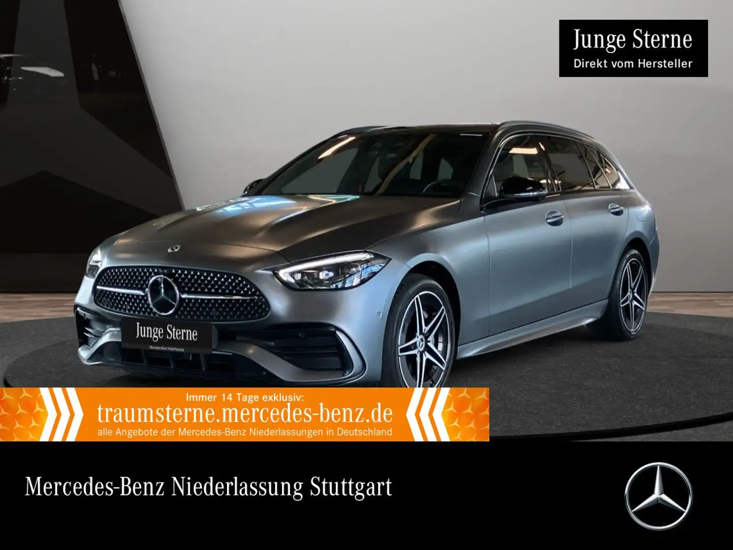 Mercedes-Benz C 300 e T AMG+NIGHT+PANO+360+SITZKLIMA+KEYLESS+9G Grau - 1