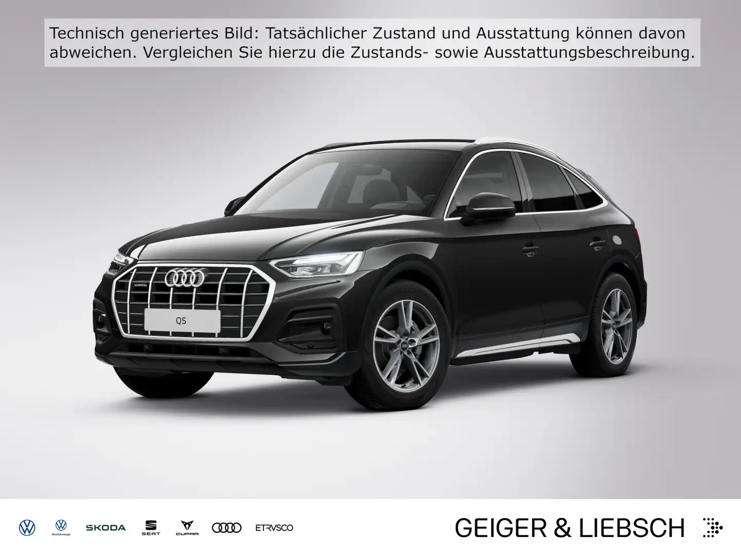 Audi Q5 45 TFSI quattro LED*ACC*AHK*Leder* Schwarz - 1