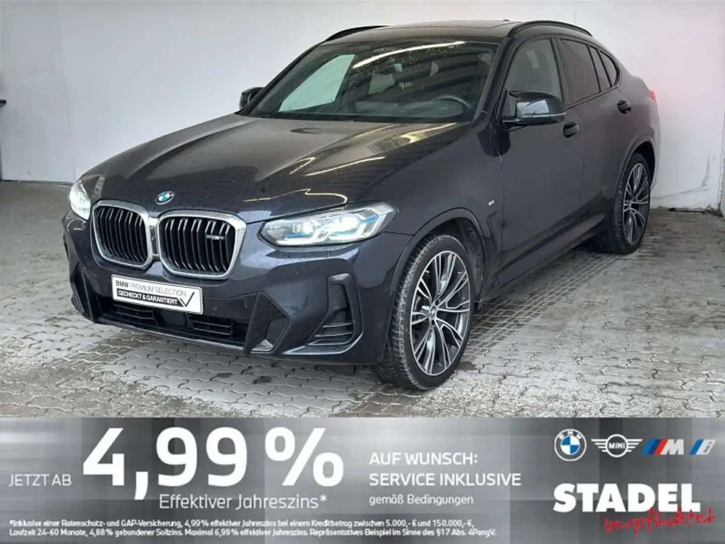 BMW X4 M 40d Navi.Laser.Standhz.HuD.AHK.360°.ACC.Pano Noir - 2