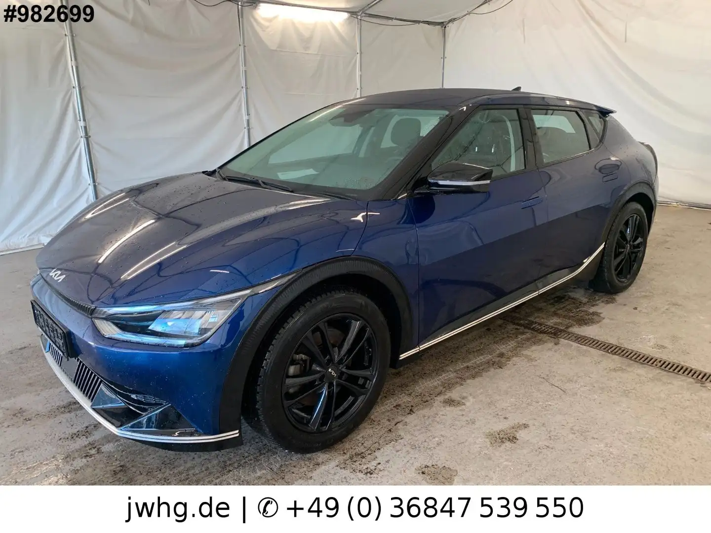 Kia EV6 19" ACC Kam Wärmepumpe Vollleder Garantie Blau - 1