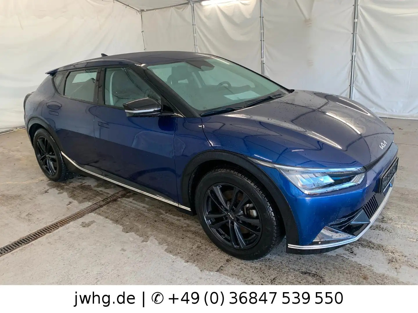 Kia EV6 19" ACC Kam Wärmepumpe Vollleder Garantie Blau - 2