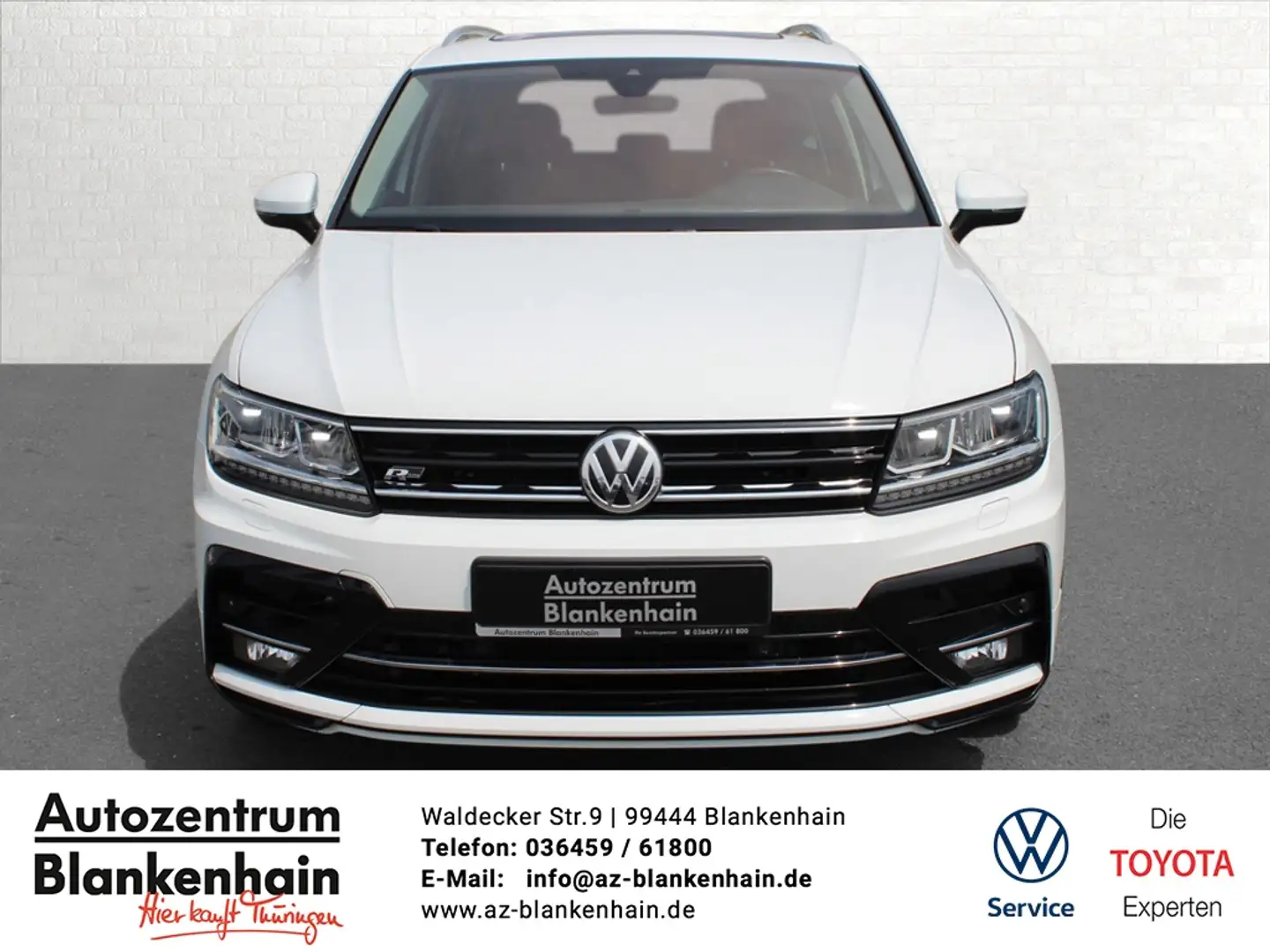 Volkswagen Tiguan 2,0 TDI 4M R-Line PanoD*Navi*AHK*19"Alu Blanc - 2