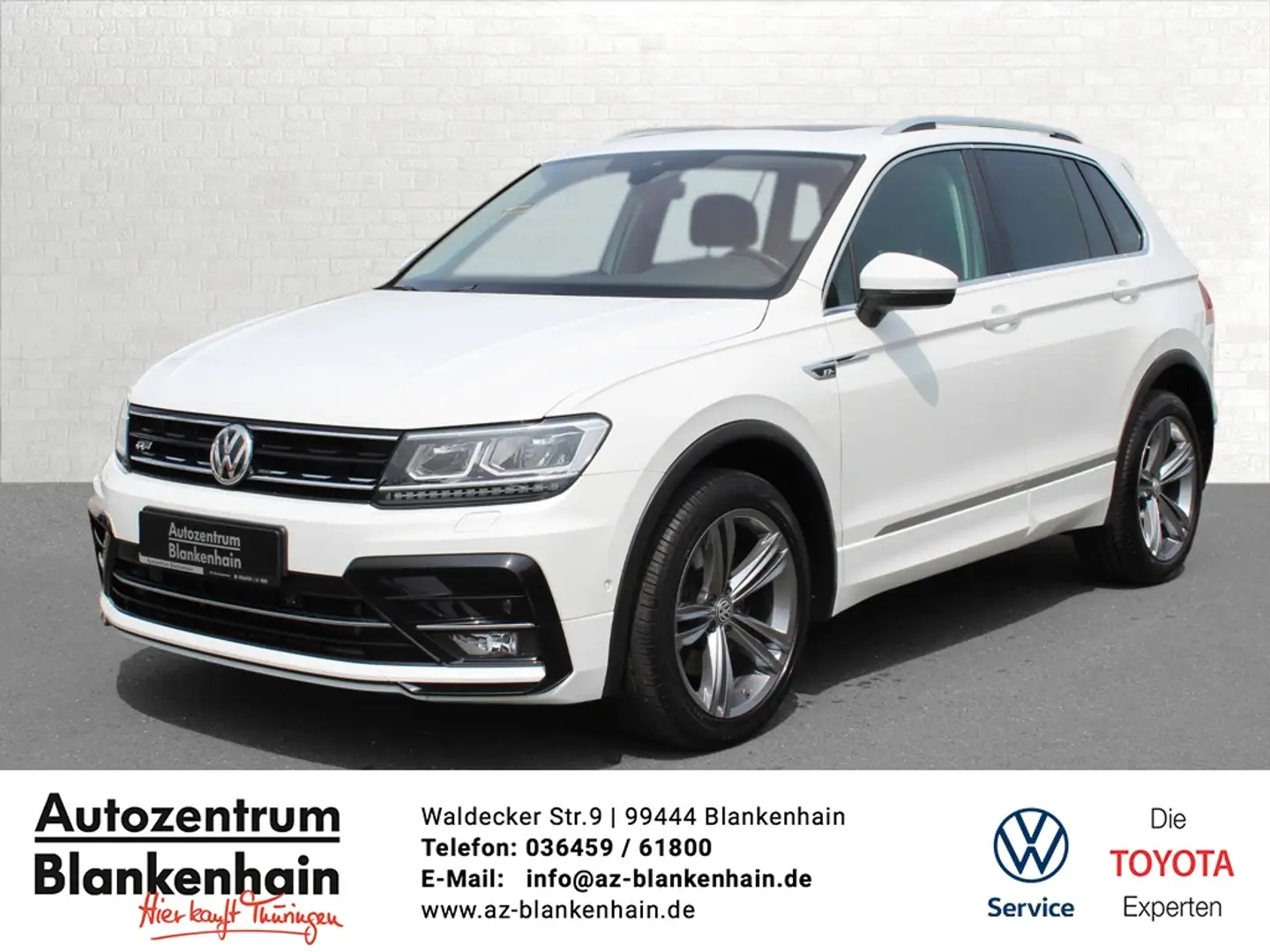 Volkswagen Tiguan 2,0 TDI 4M R-Line PanoD*Navi*AHK*19"Alu Wit - 1