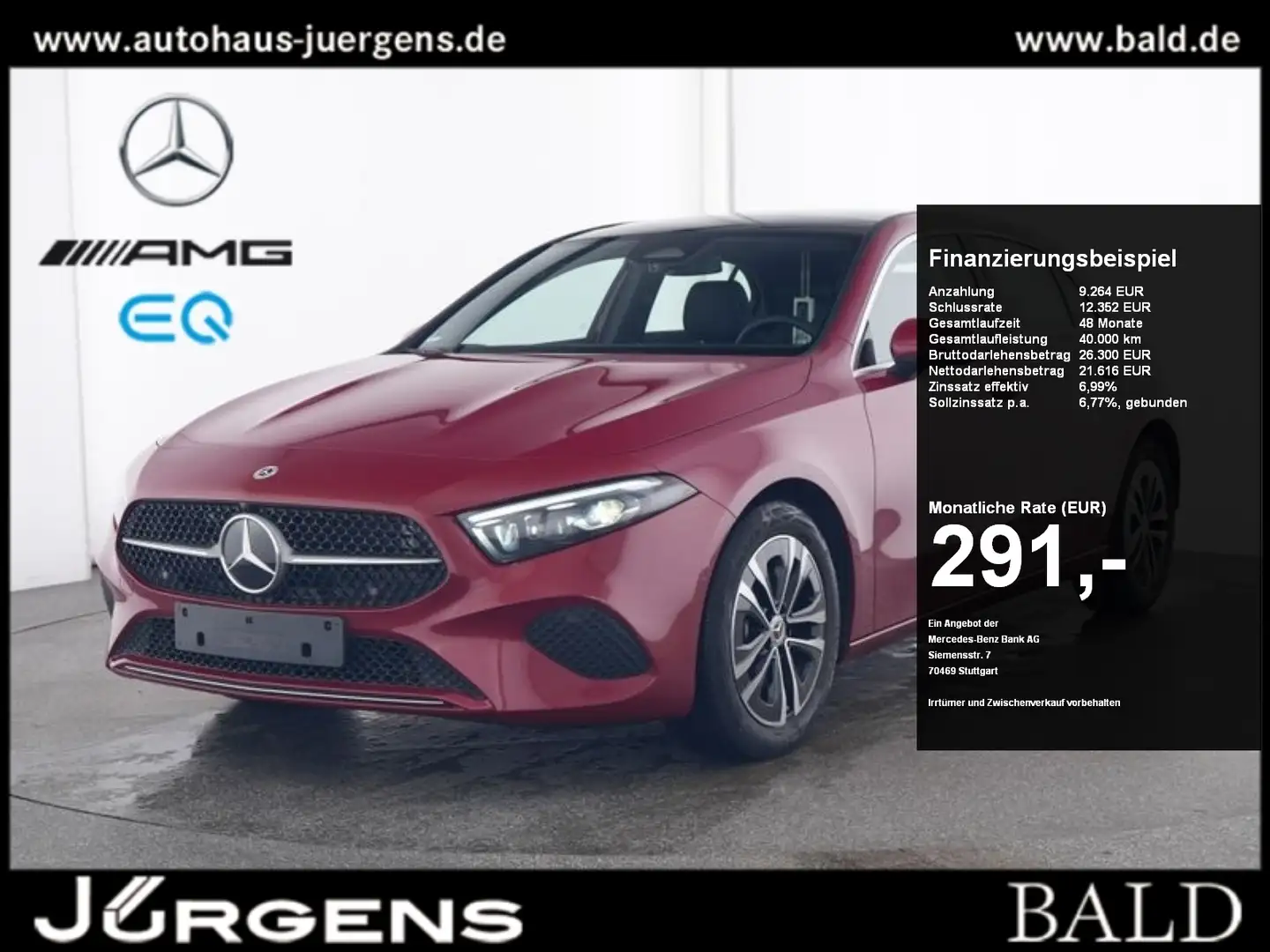Mercedes-Benz A 200 Progressive/Multibeam/Cam/Pano/Totw/Winter Rot - 1