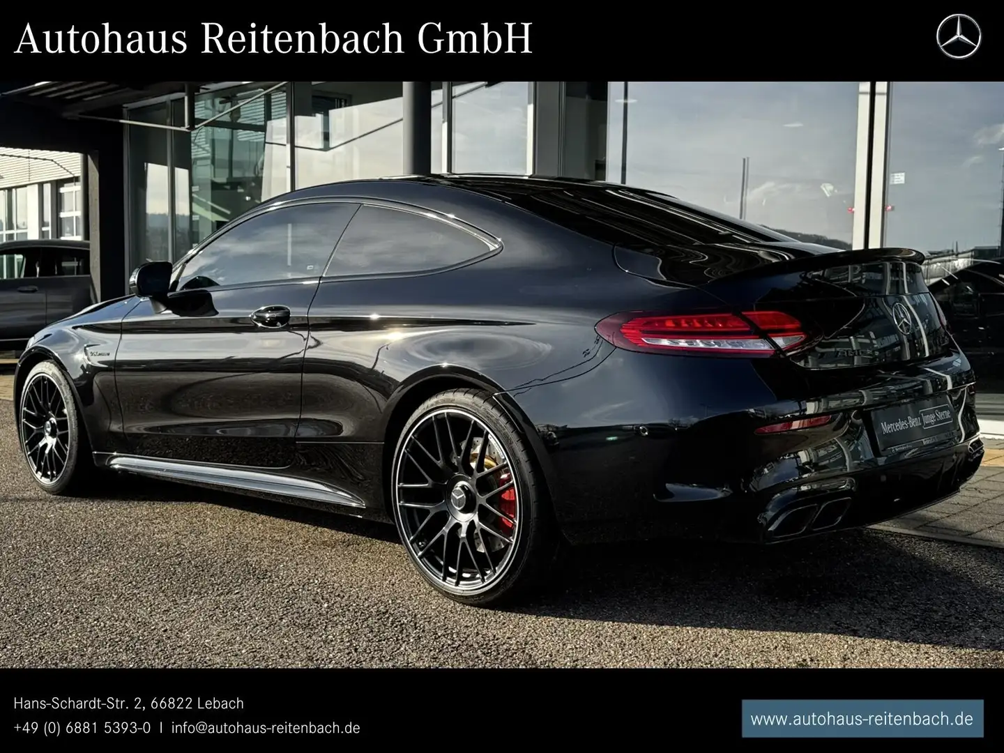 Mercedes-Benz C 63 AMG C63S AMG Coupé PANO+DIST BURMES+360+SITZKÜHL+HUD Schwarz - 2