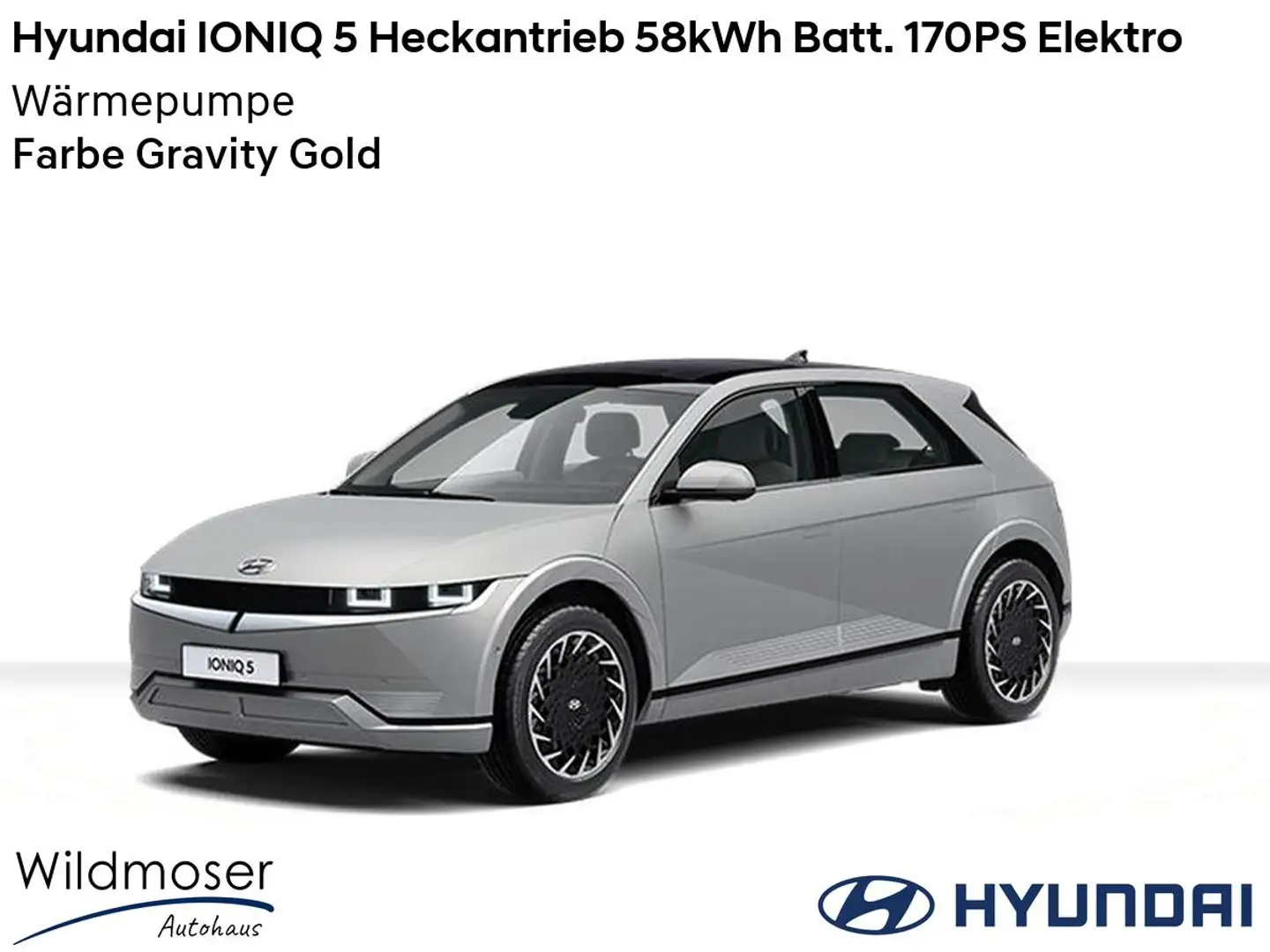 Hyundai IONIQ 5 ⚡ Heckantrieb 58kWh Batt. 170PS Elektro ⏱ Sofort v Gold - 1