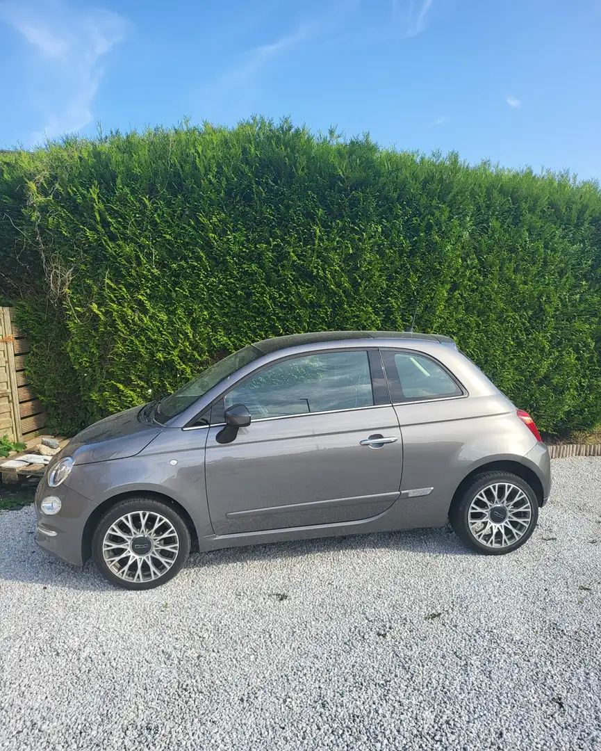 Fiat 500 1.2 8V Lounge Gris - 2