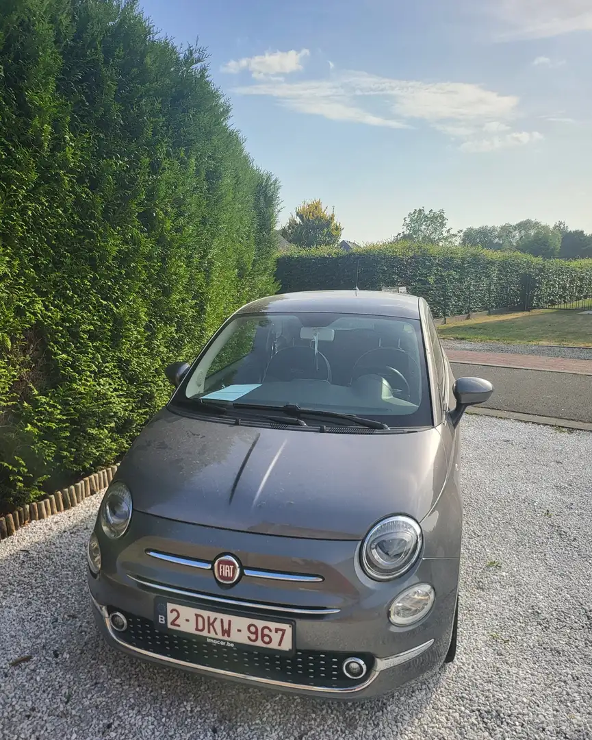 Fiat 500 1.2 8V Lounge Gris - 1
