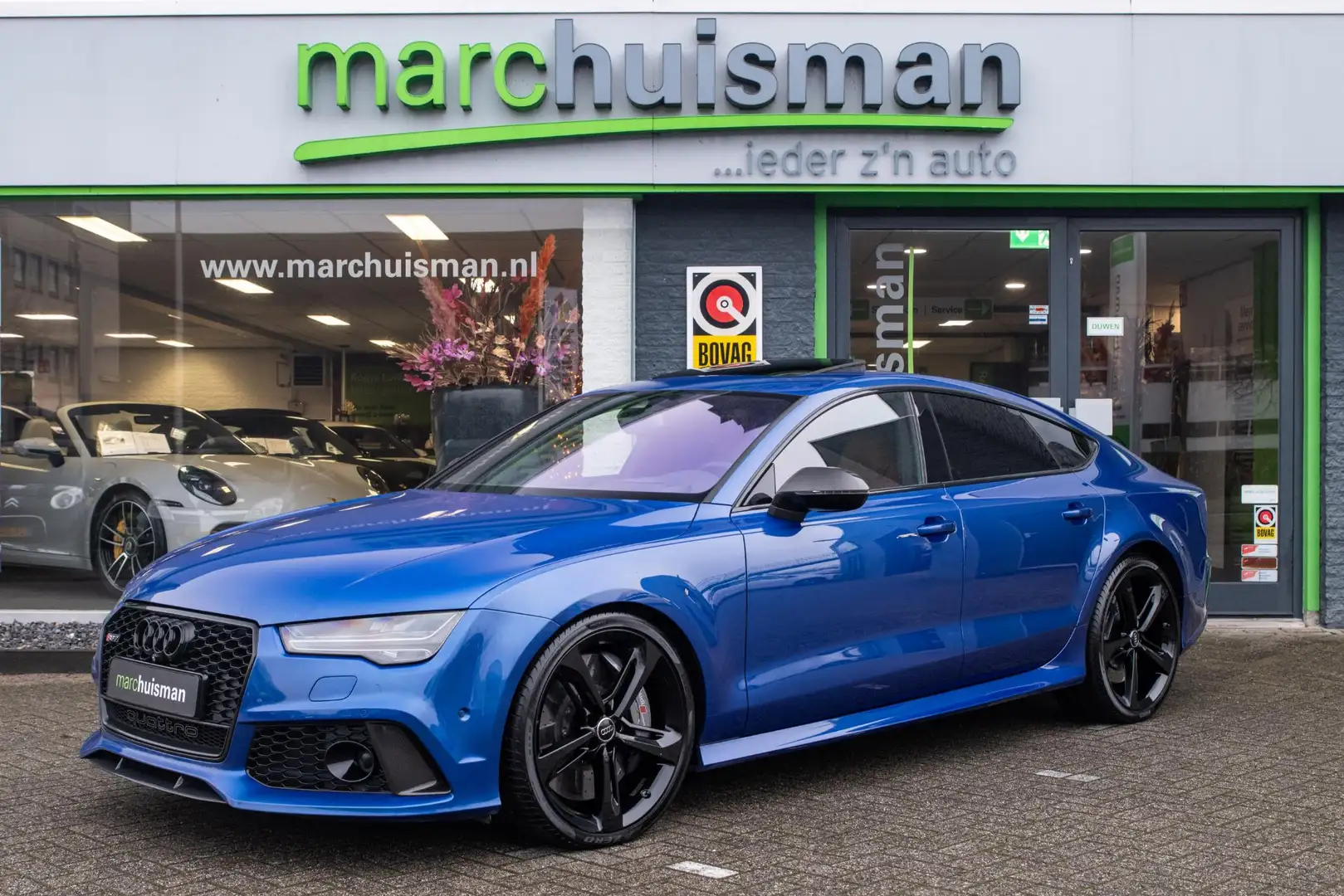 Audi RS7 Sportback 4.0 TFSI quattro Pro Line Plus / PANODAK Синій - 1