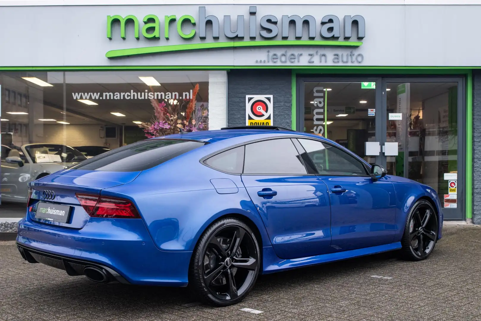 Audi RS7 Sportback 4.0 TFSI quattro Pro Line Plus / PANODAK Синій - 2