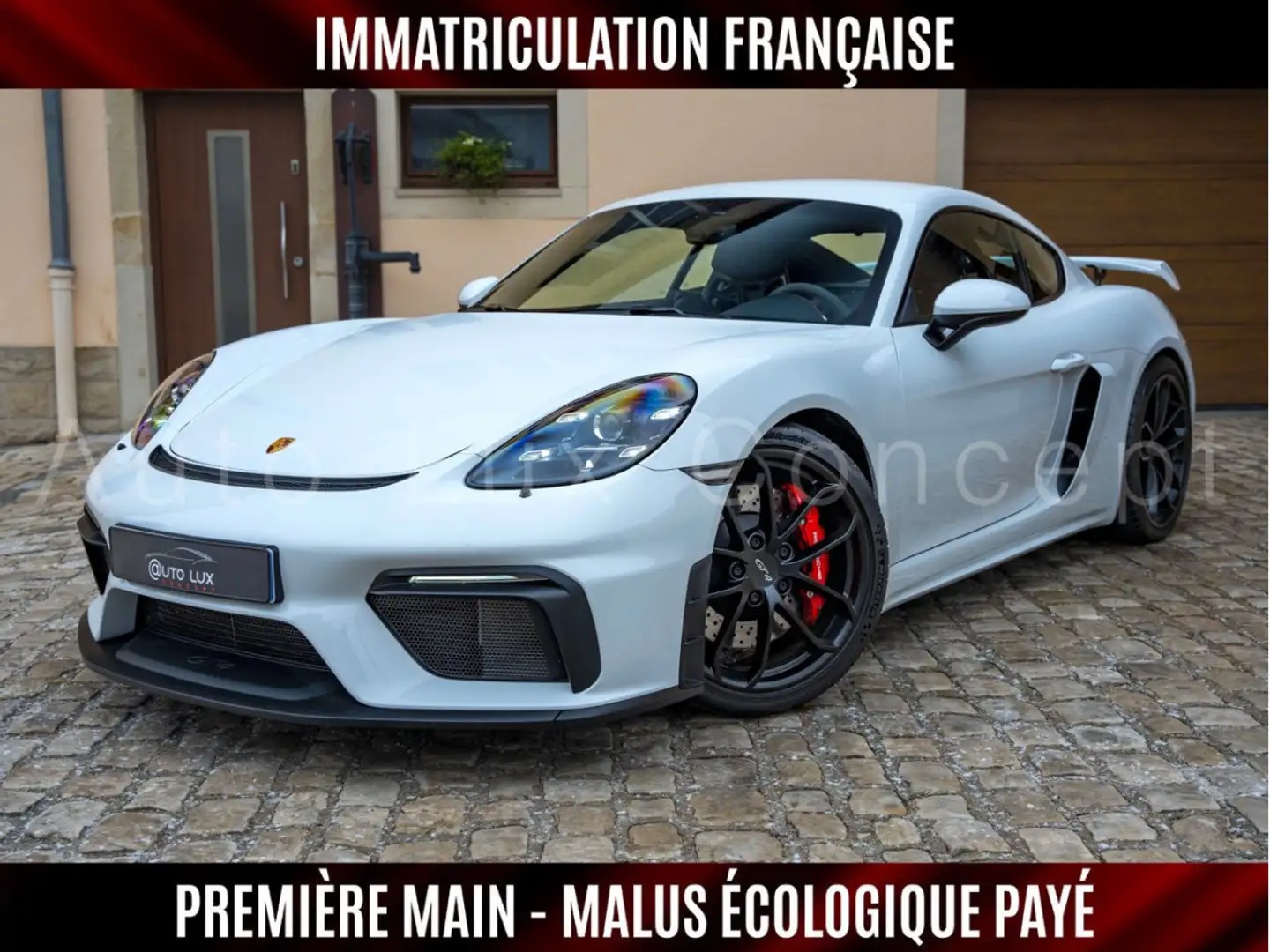 Porsche 718 Cayman GT4 Clubsport PDK MALUS CO2 FR PAYÉ !!! Blanc - 1